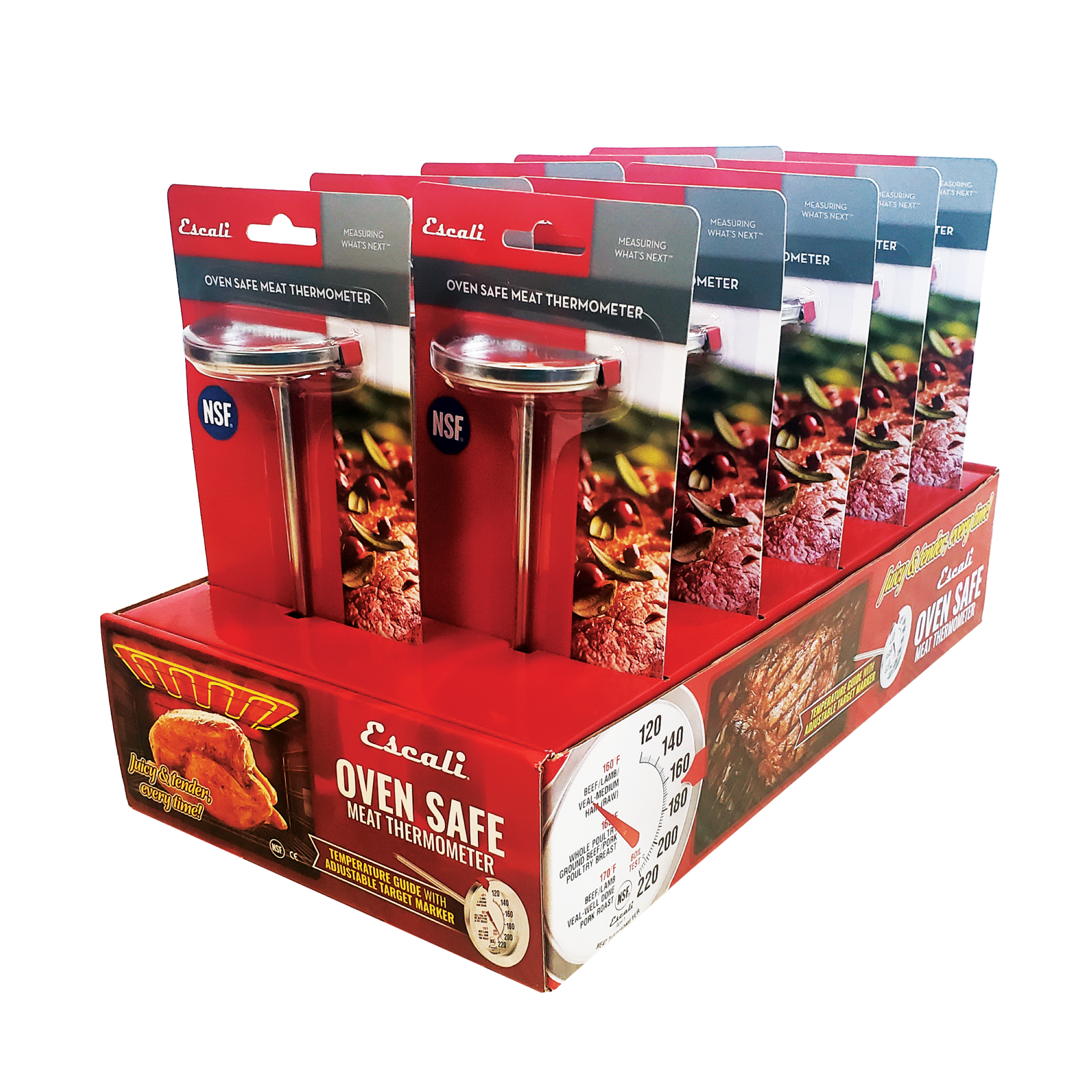 Oven Safe Meat Thermometer, CDU 10 Count