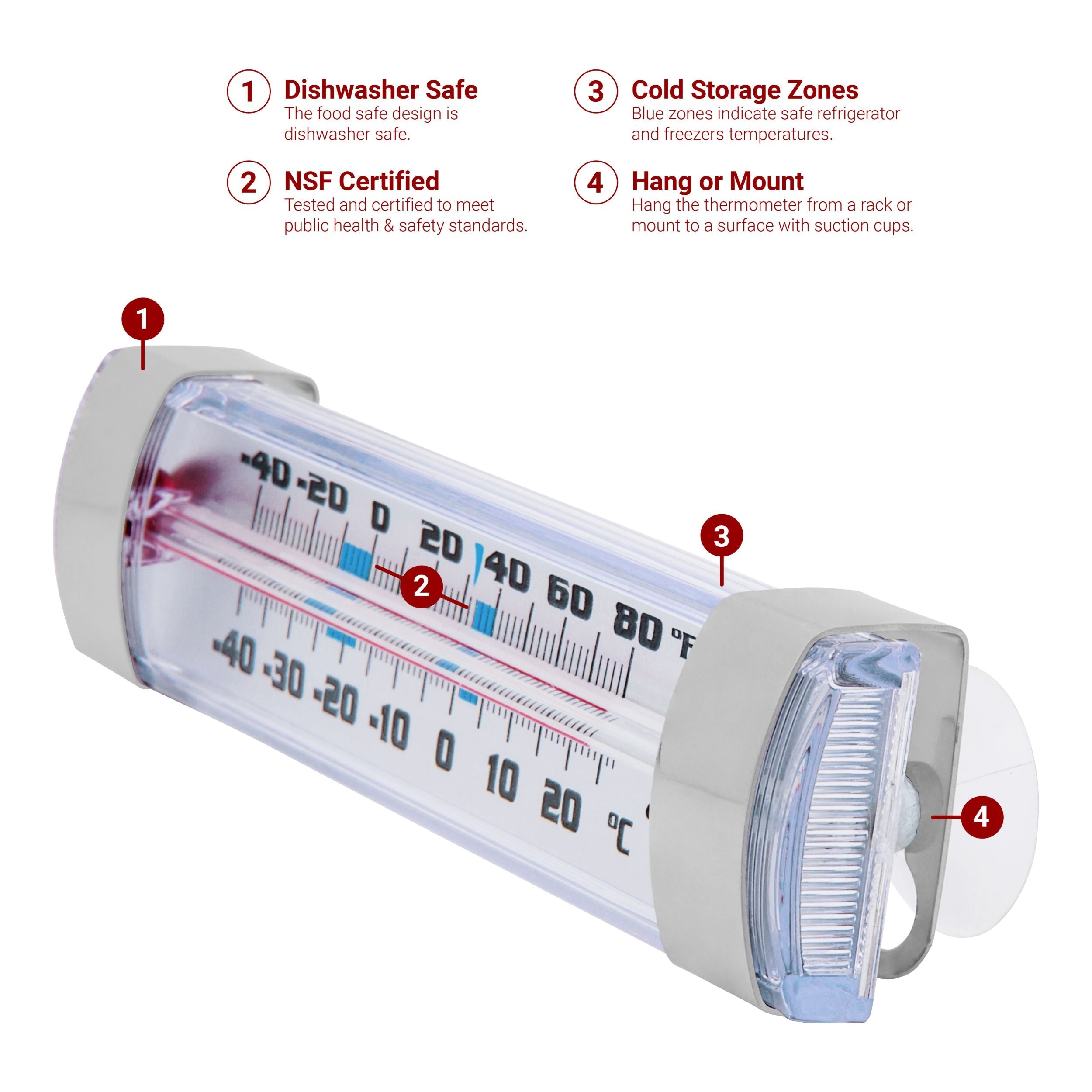Column Refrigerator / Freezer Thermometer