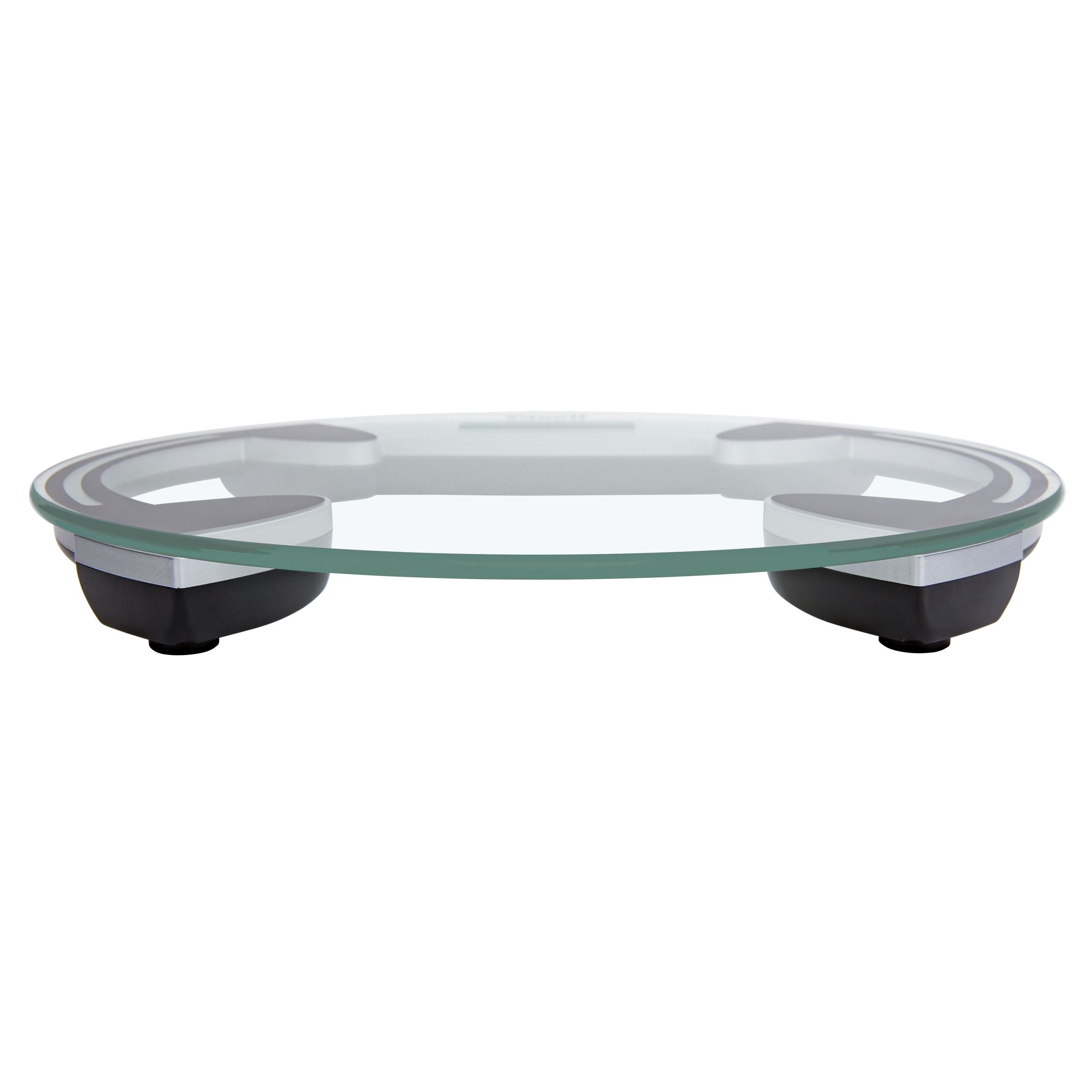 Clear Glass Bathroom Scale - Round