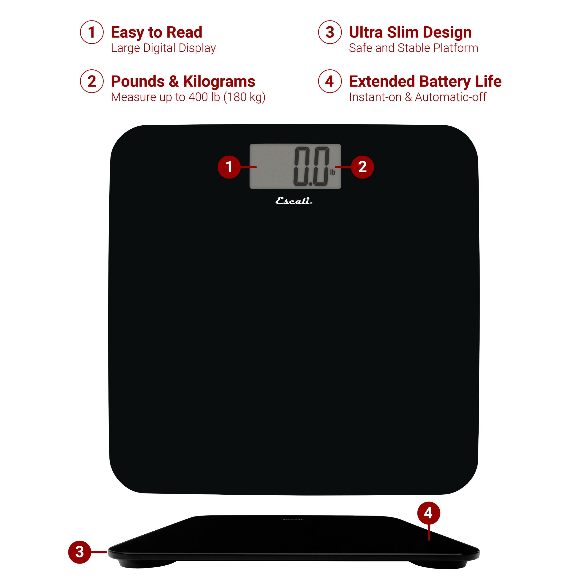 Slim Glass Body Scale