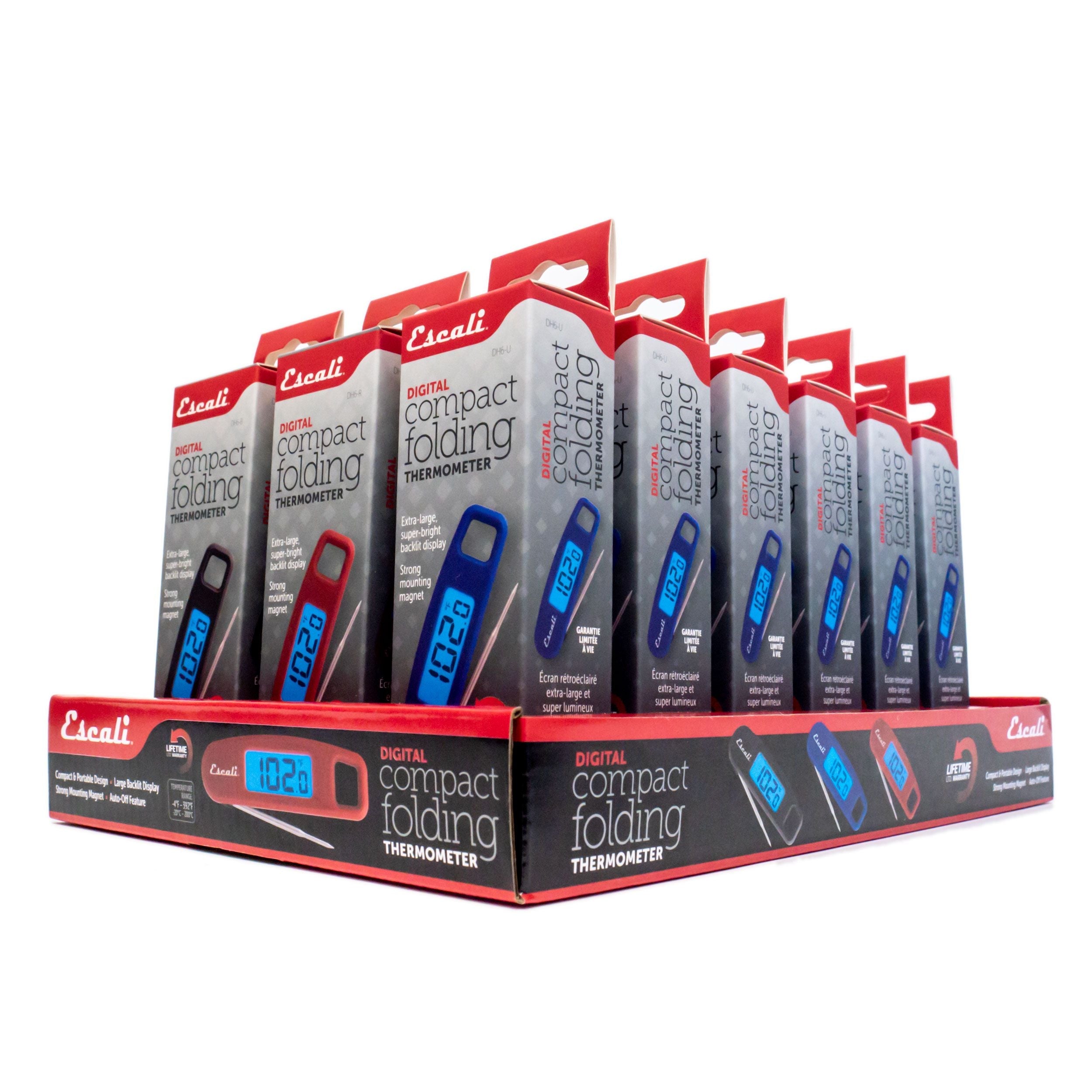 Digital Compact Folding Thermometer, CDU 18 Pack