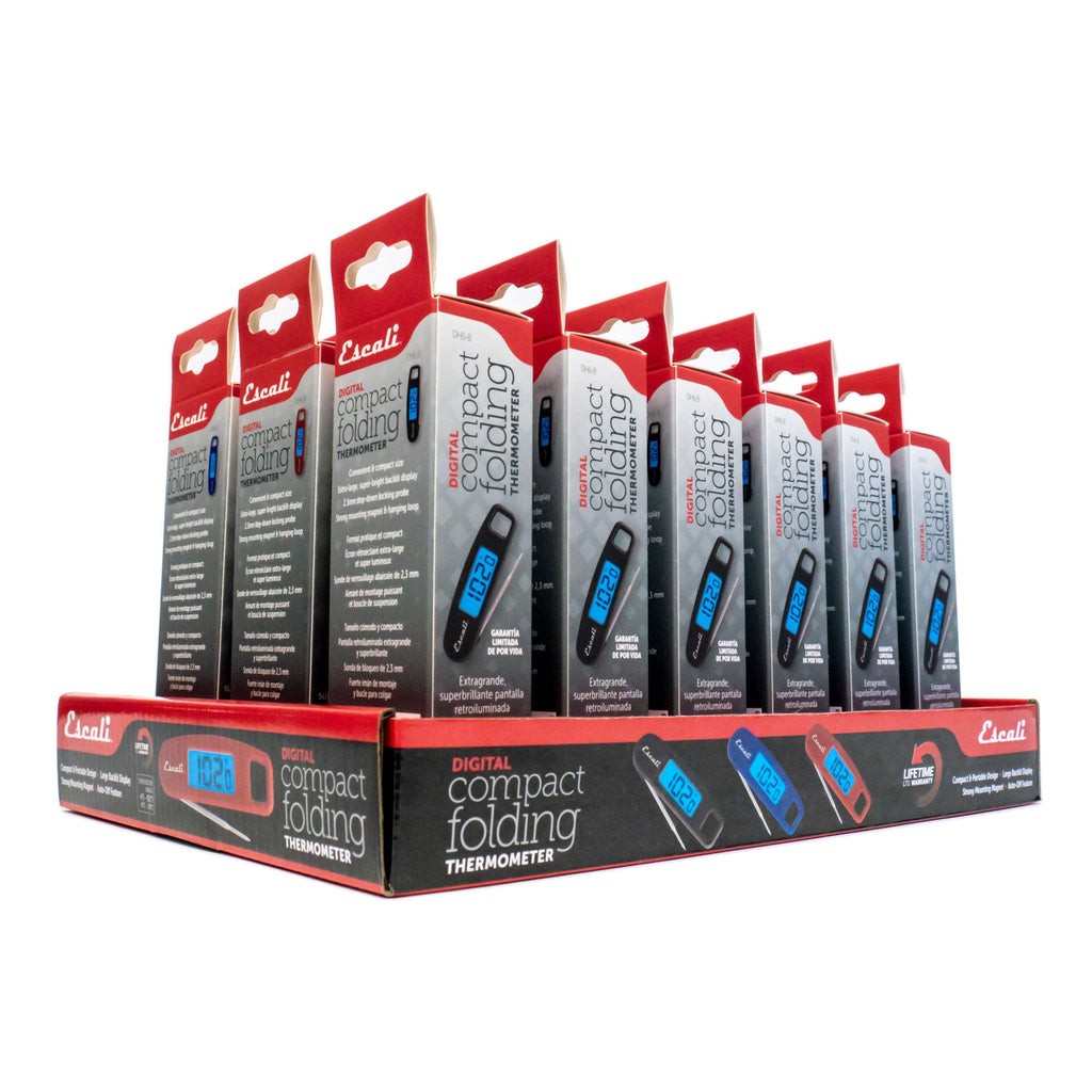 Digital Compact Folding Thermometer, CDU 18 Pack