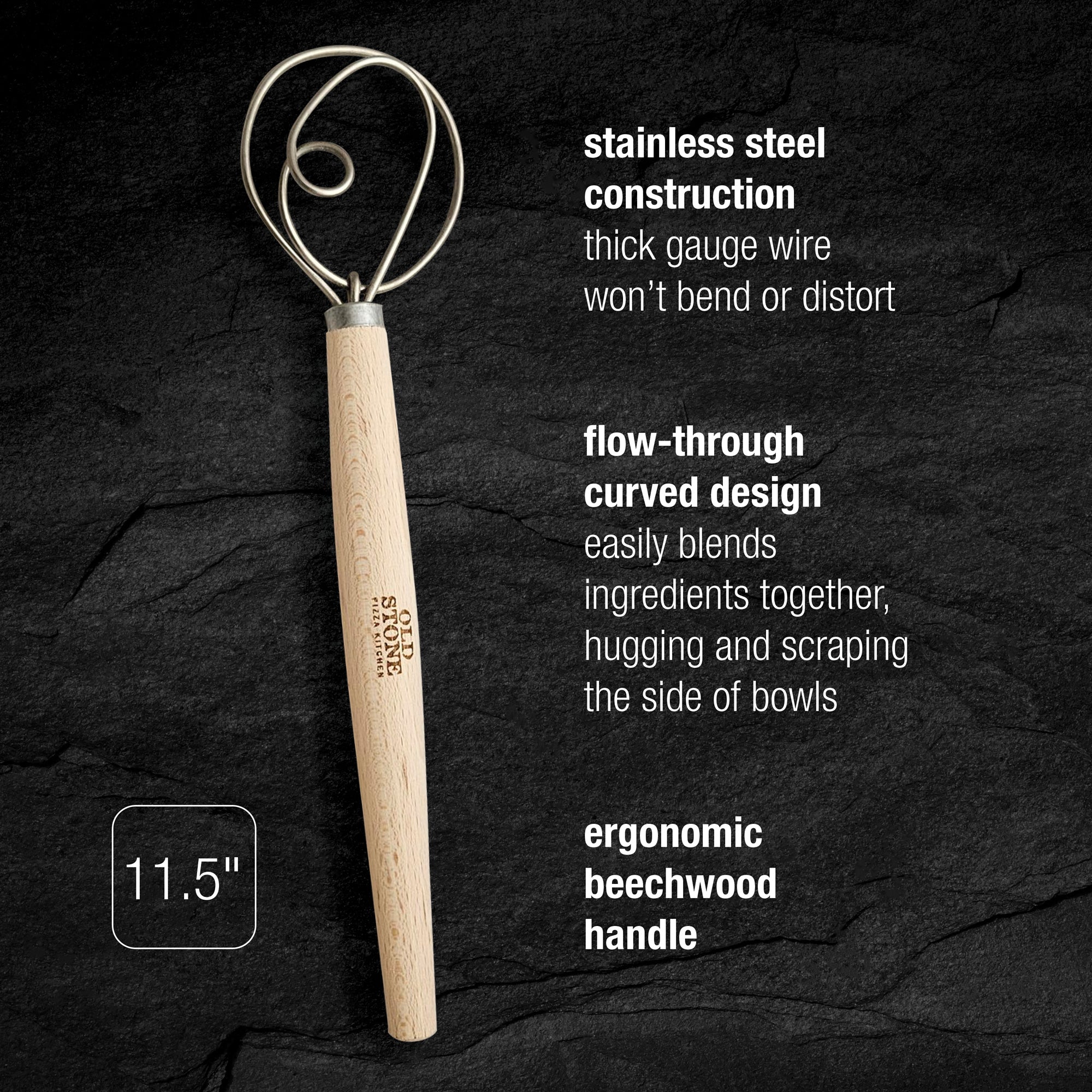 Dough Whisk, 11.5-Inch