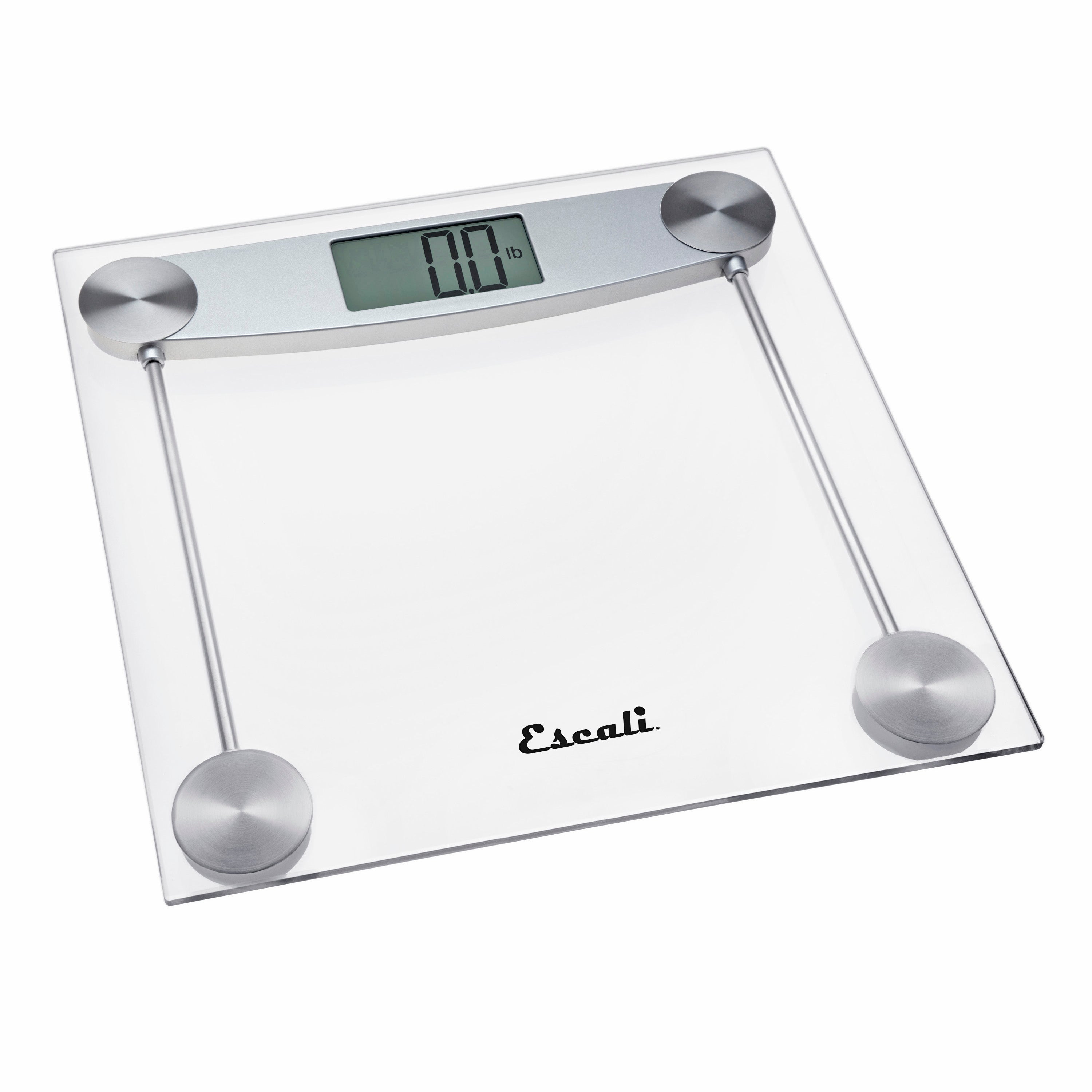 Clear Glass Bathroom Scale - Square