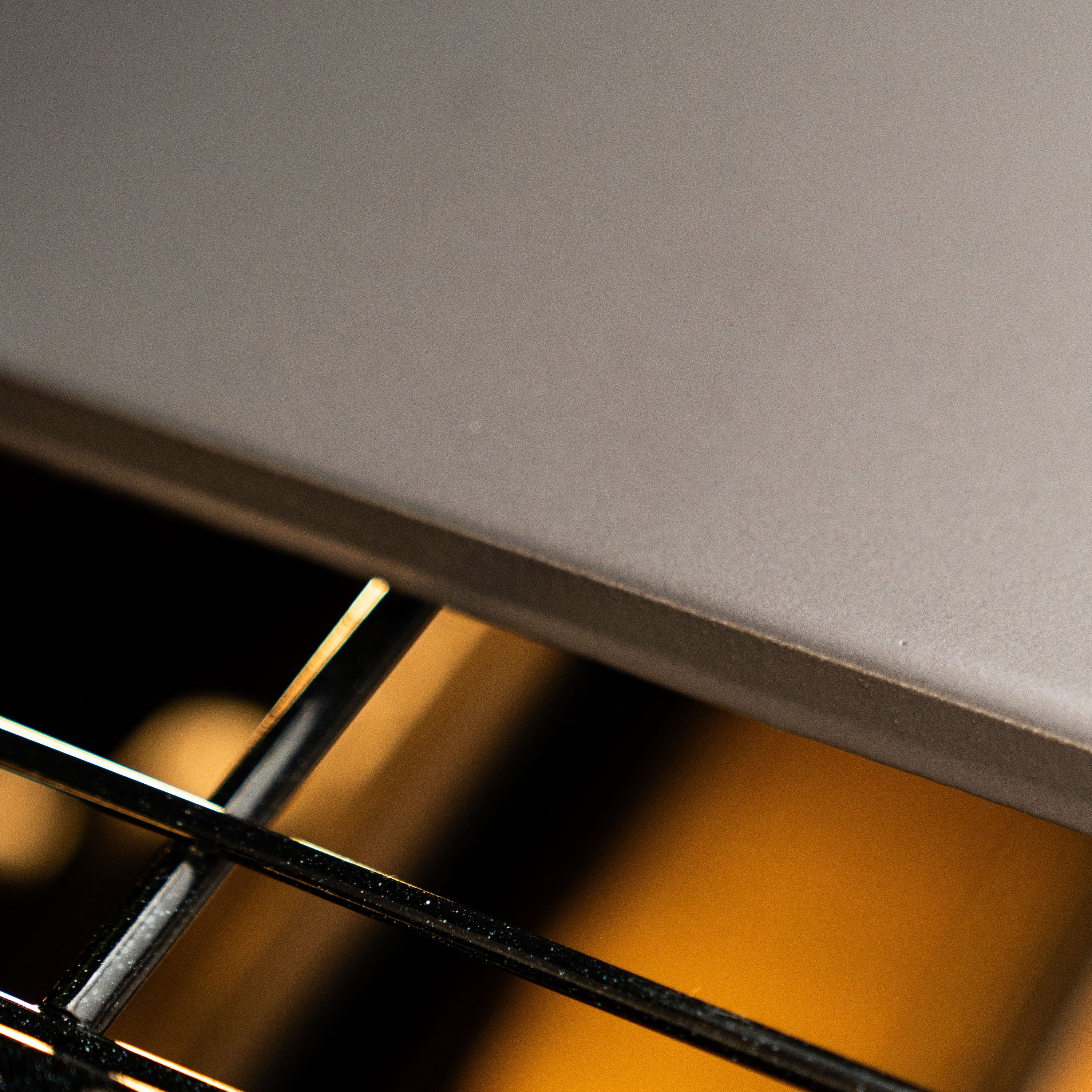 Glazed Rectangular Pizza Stone, 14x16-Inch, Grey