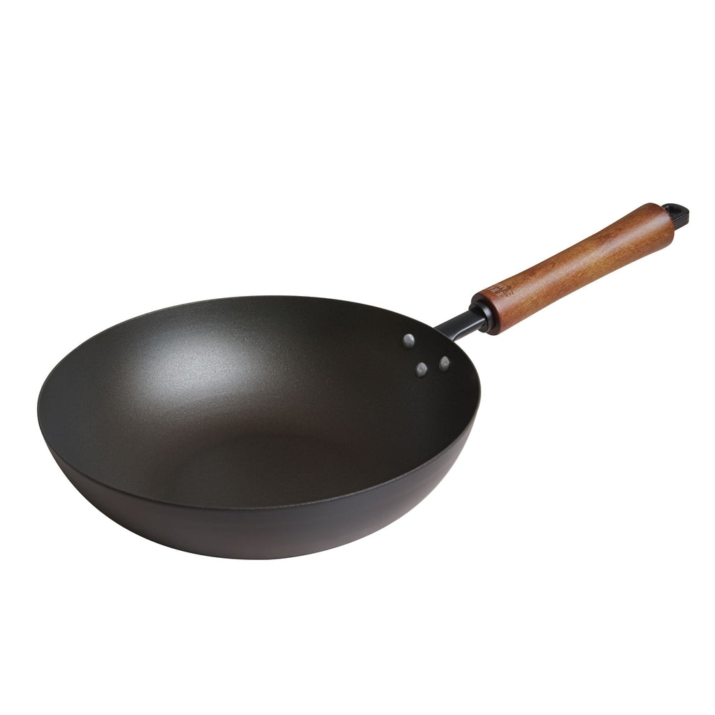 Classic Series 9.5-Inch Carbon Steel Preseasoned Stir Fry Pan