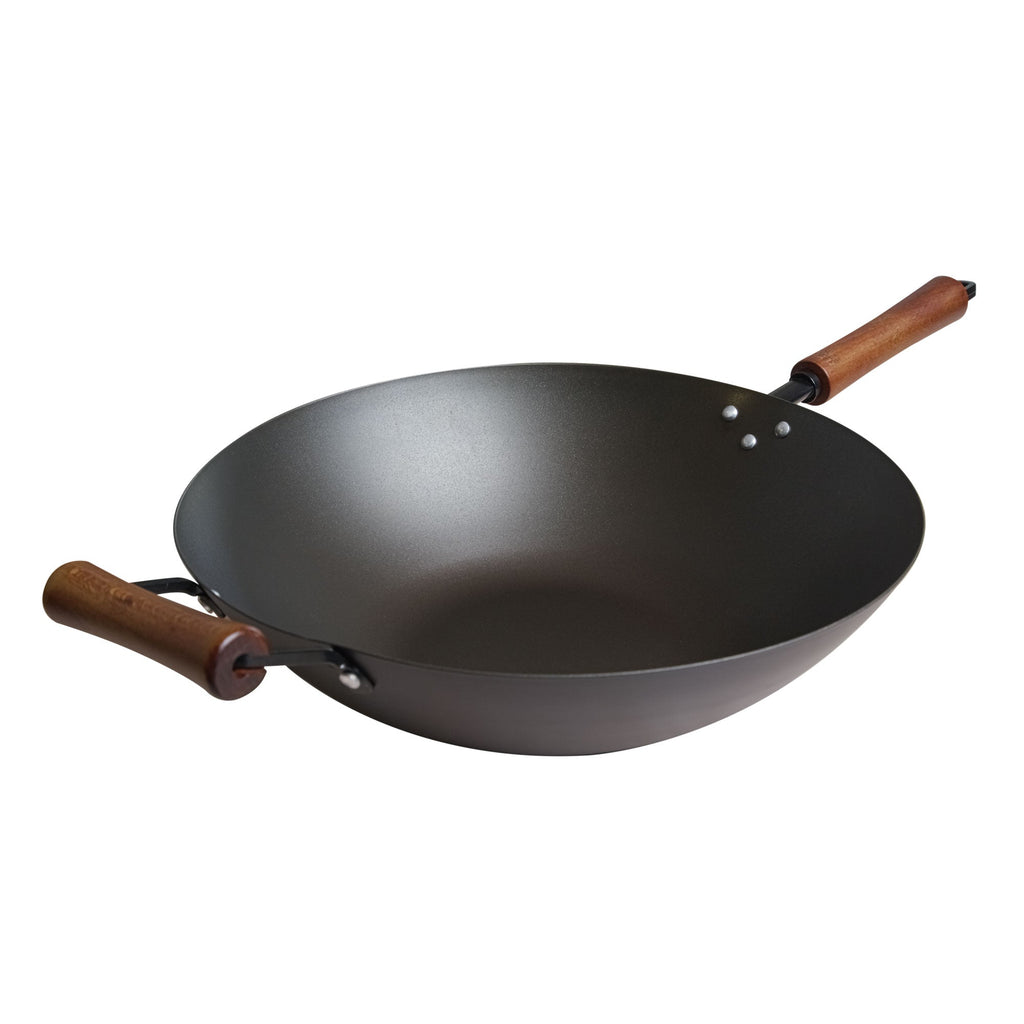 Classic Series 14-Inch Carbon Steel Preseasoned Wok