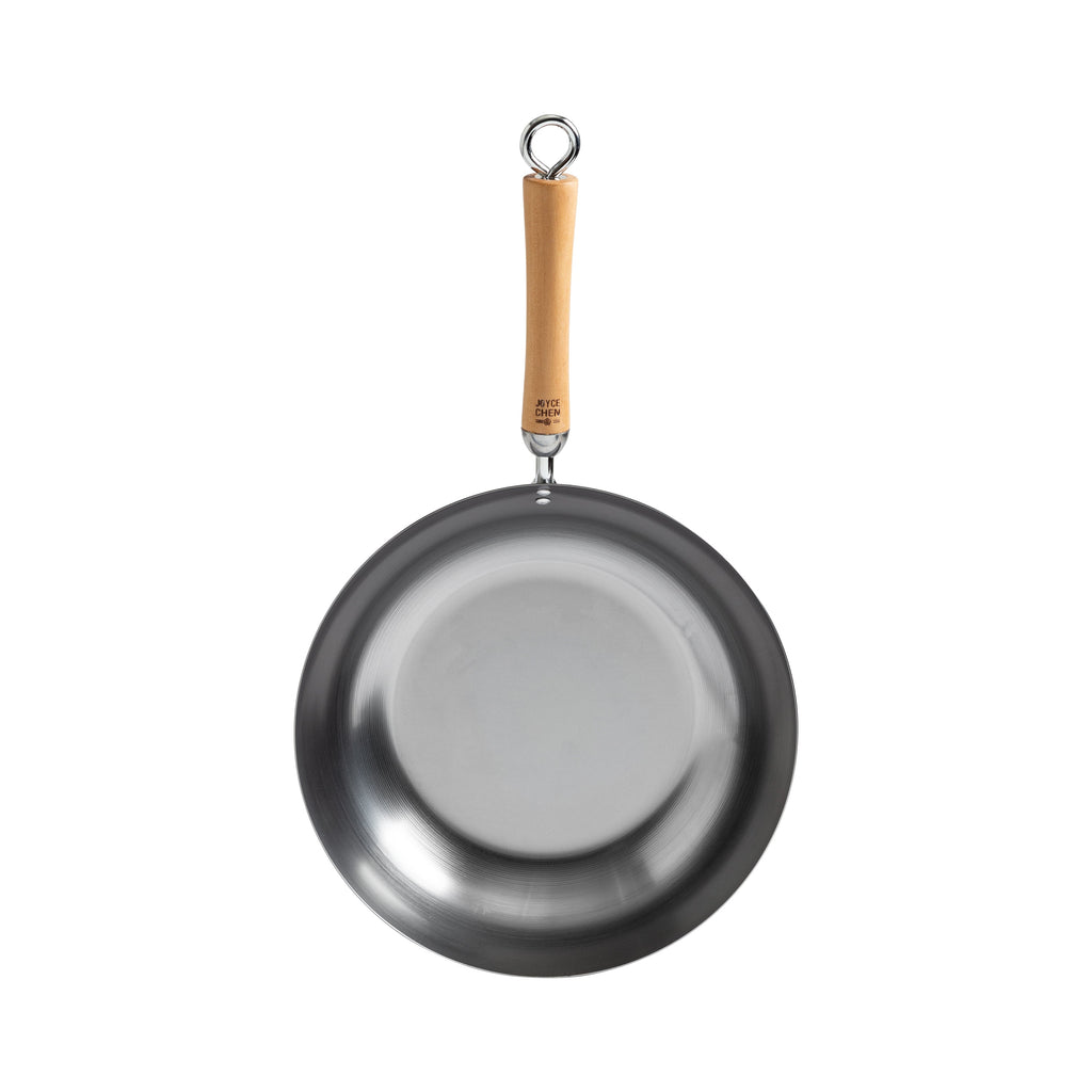 Classic Series 12-Inch Carbon Steel Stir Fry Pan with Birch Handle