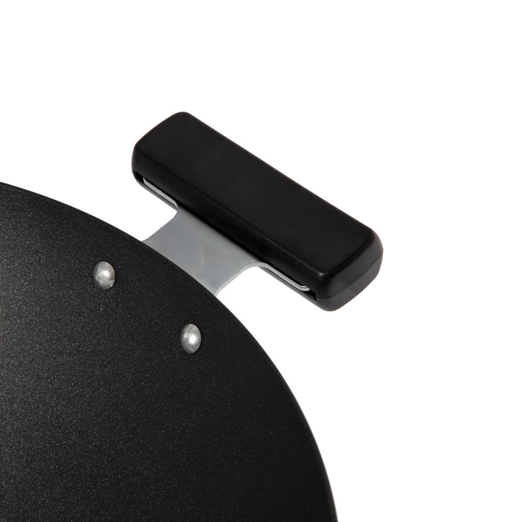 Professional Series 14-Inch Carbon Steel Ceramic Nonstick Flat Bottom Wok with Phenolic Handles