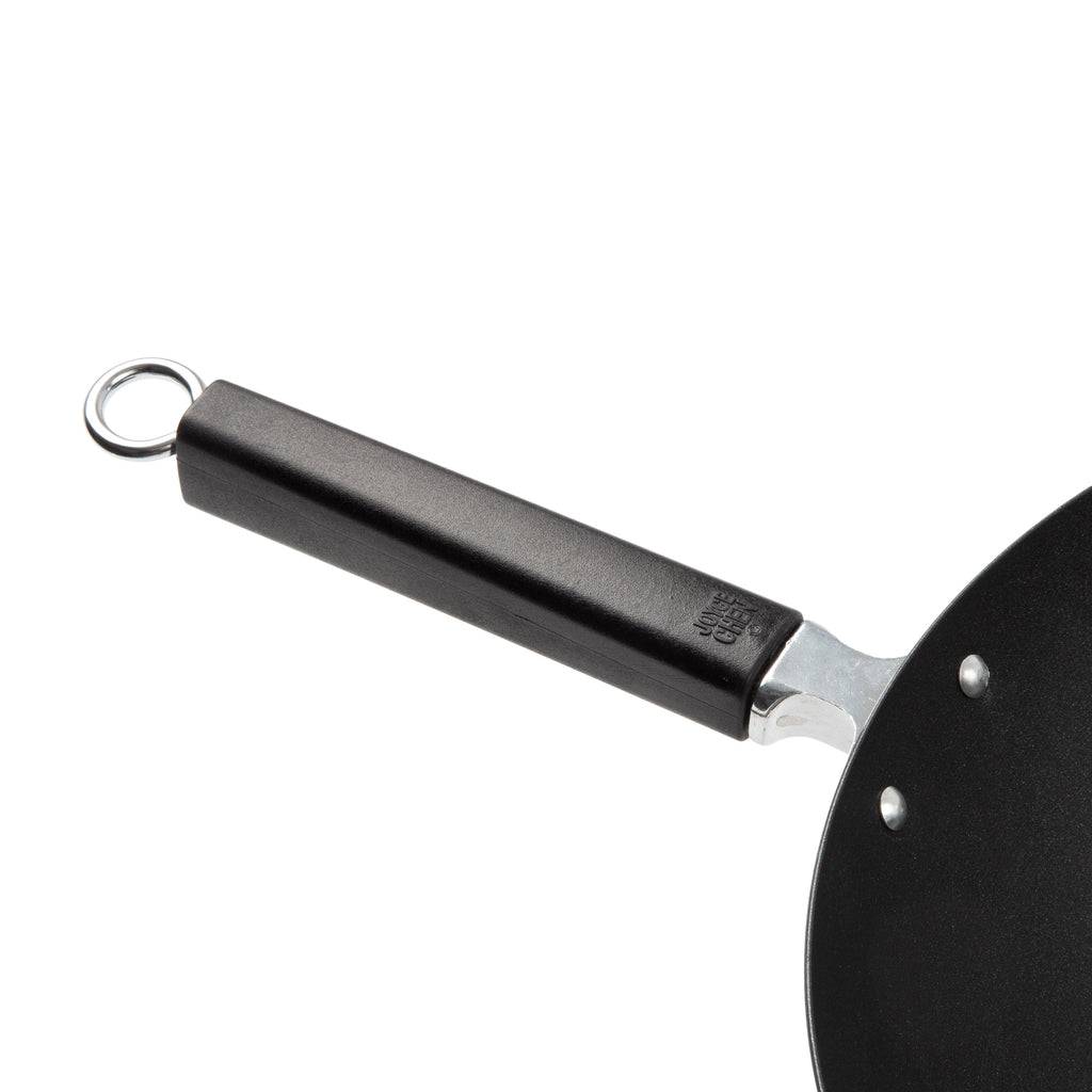 Professional Series 14-Inch Carbon Steel Ceramic Nonstick Flat Bottom Wok with Phenolic Handles