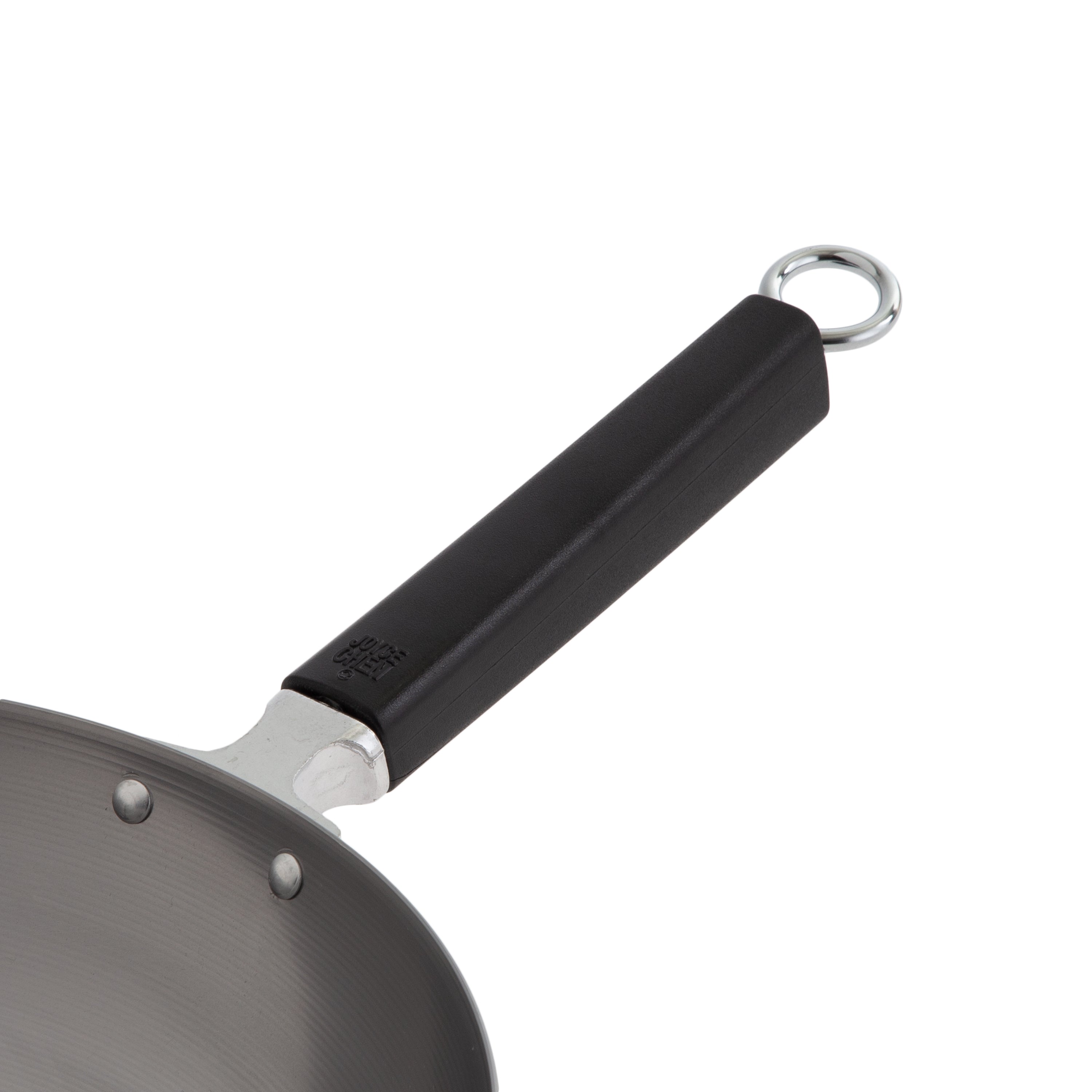 Professional Series 12-Inch Carbon Steel Stir Fry Pan with Phenolic Handle