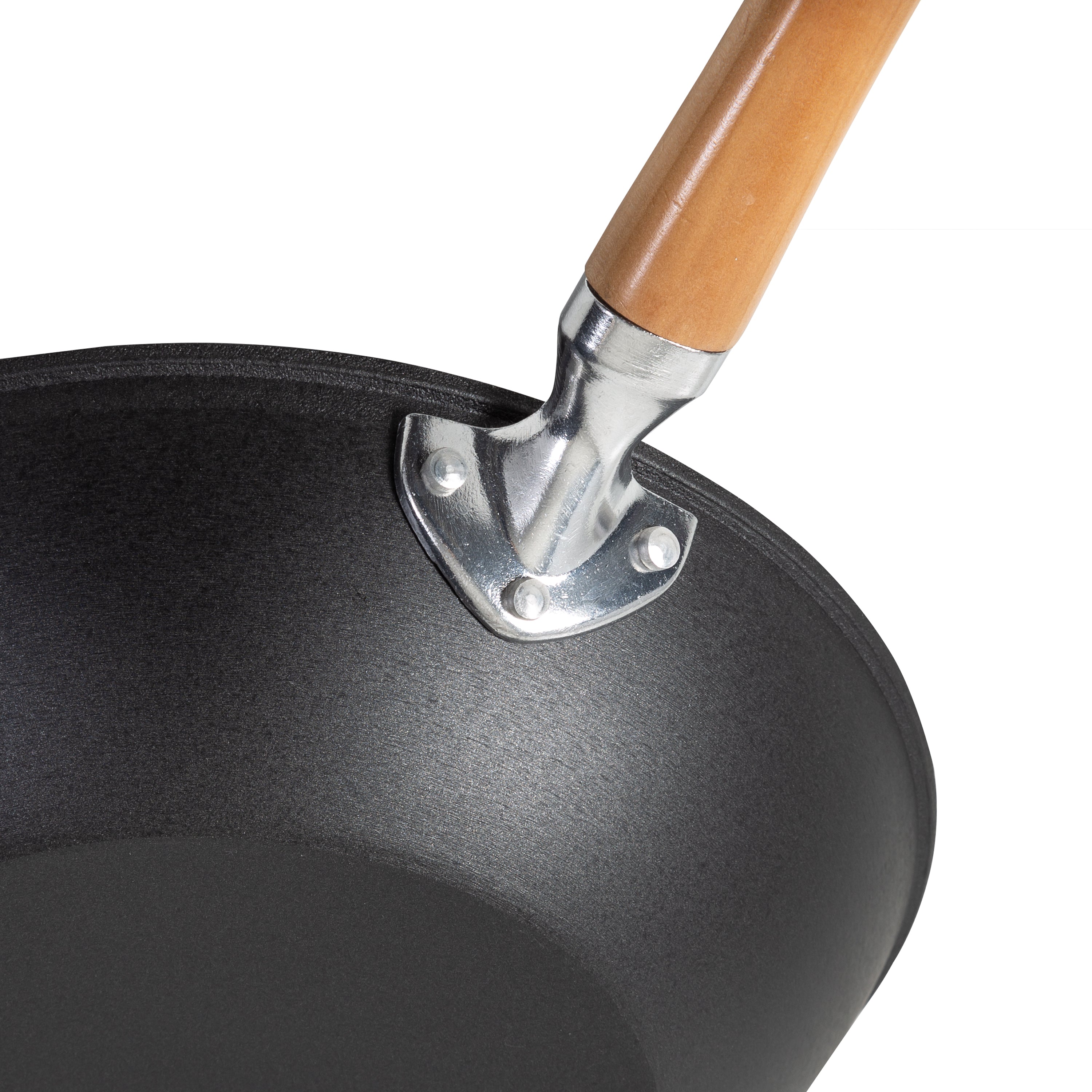 Professional Series 11.5-Inch Preseasoned Cast Iron Stir Fry Pan with Maple Handle