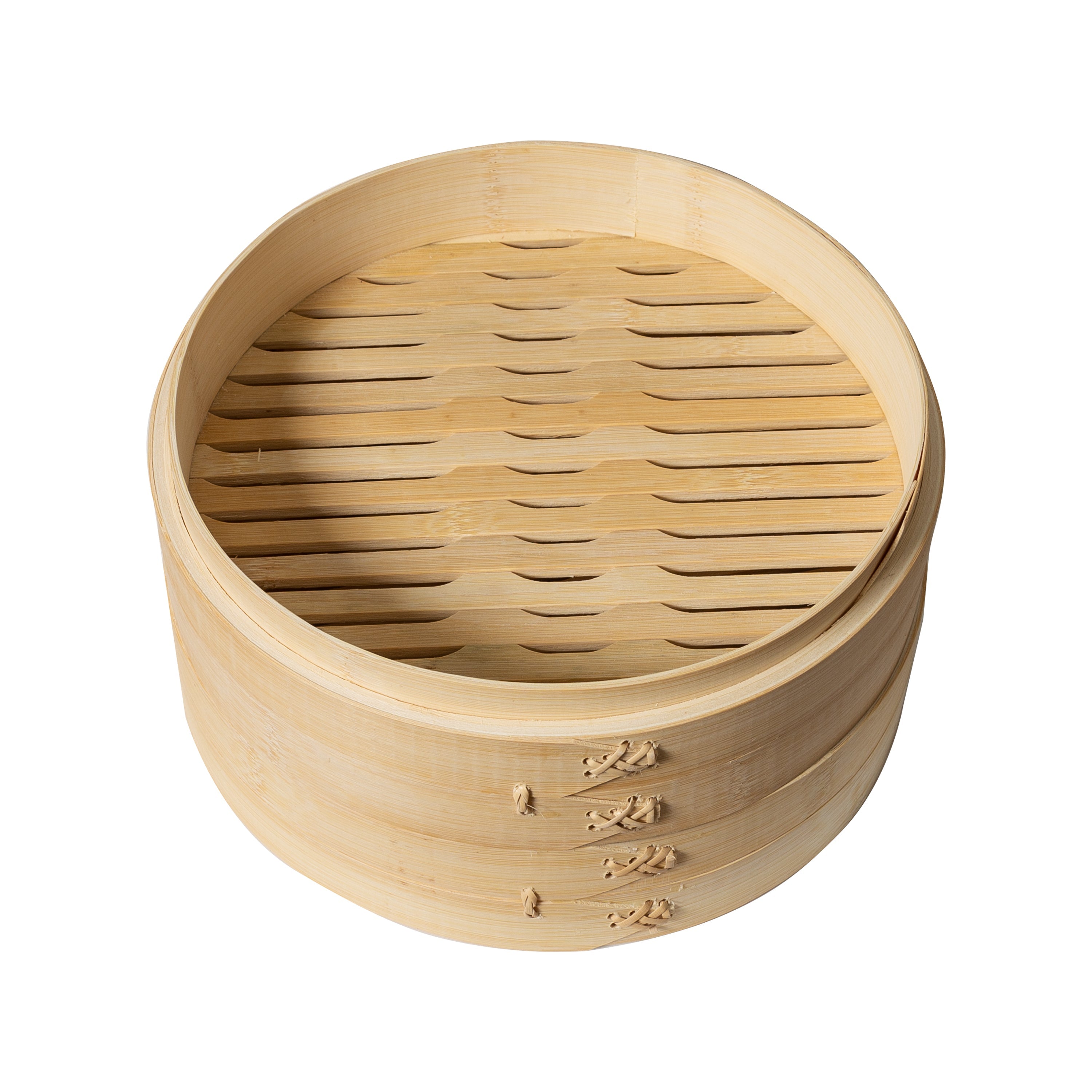 2-Tier Bamboo Steamer Baskets, 10-Inch