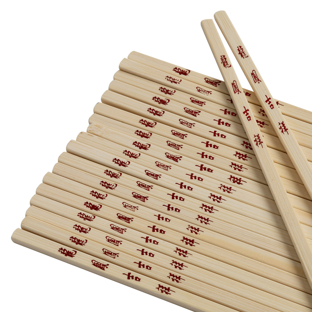 Reusable Bamboo Chopsticks Set, 10 Pair