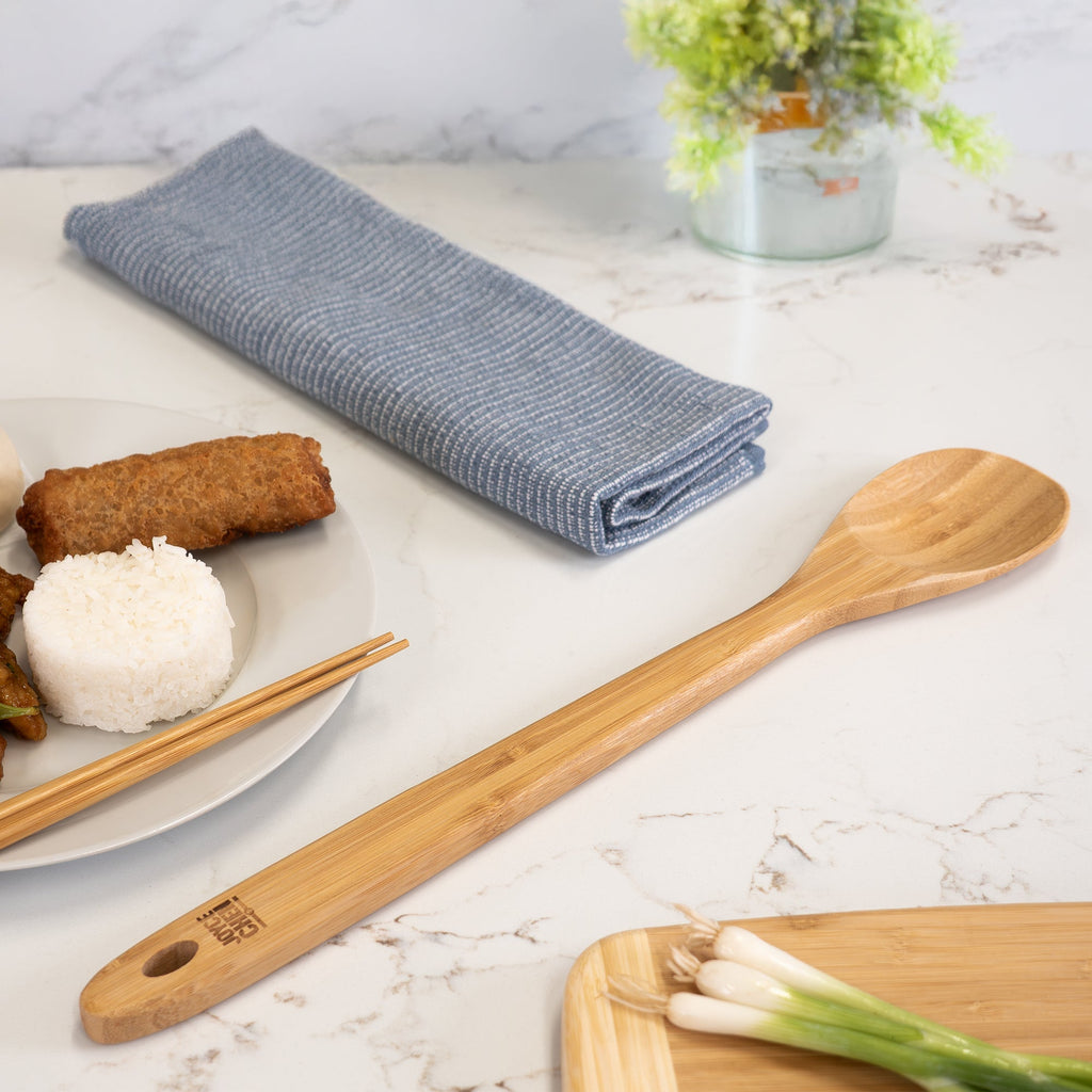 Burnished Bamboo Mixing Spoon, 18-Inch