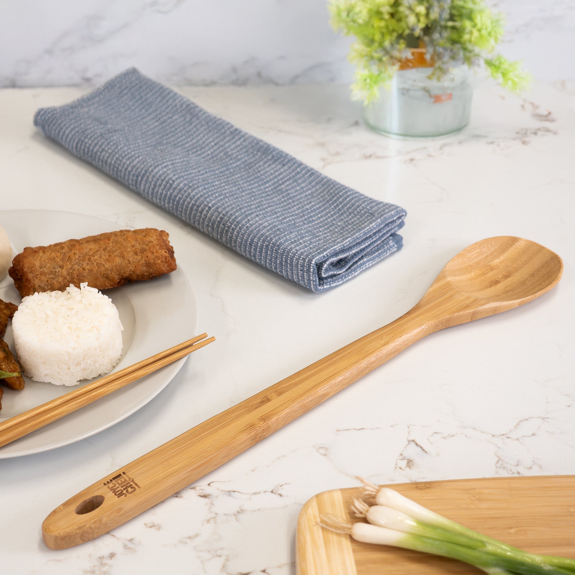 Burnished Bamboo Mixing Spoon, 18-Inch