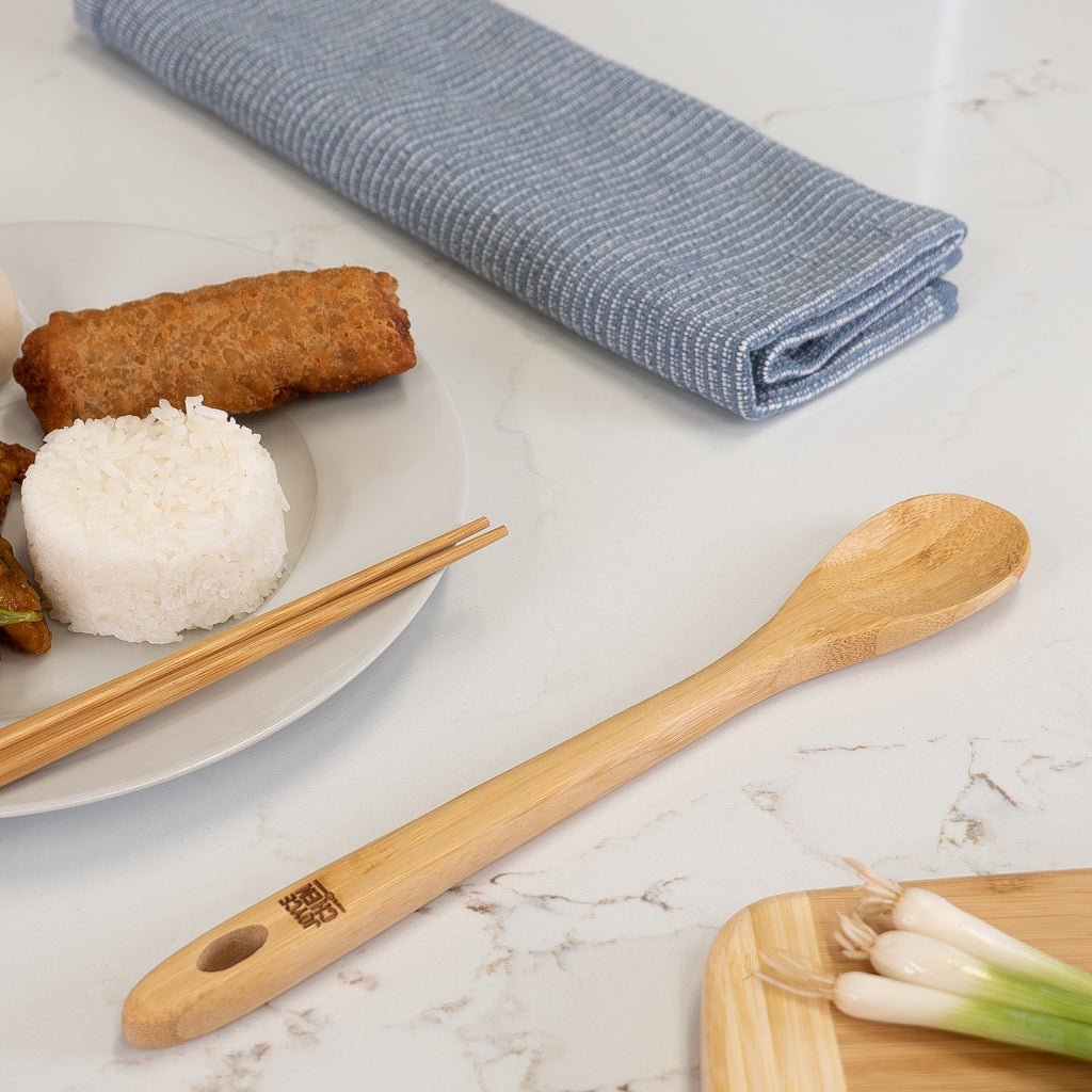 Burnished Bamboo Mixing Spoon, 12-Inch