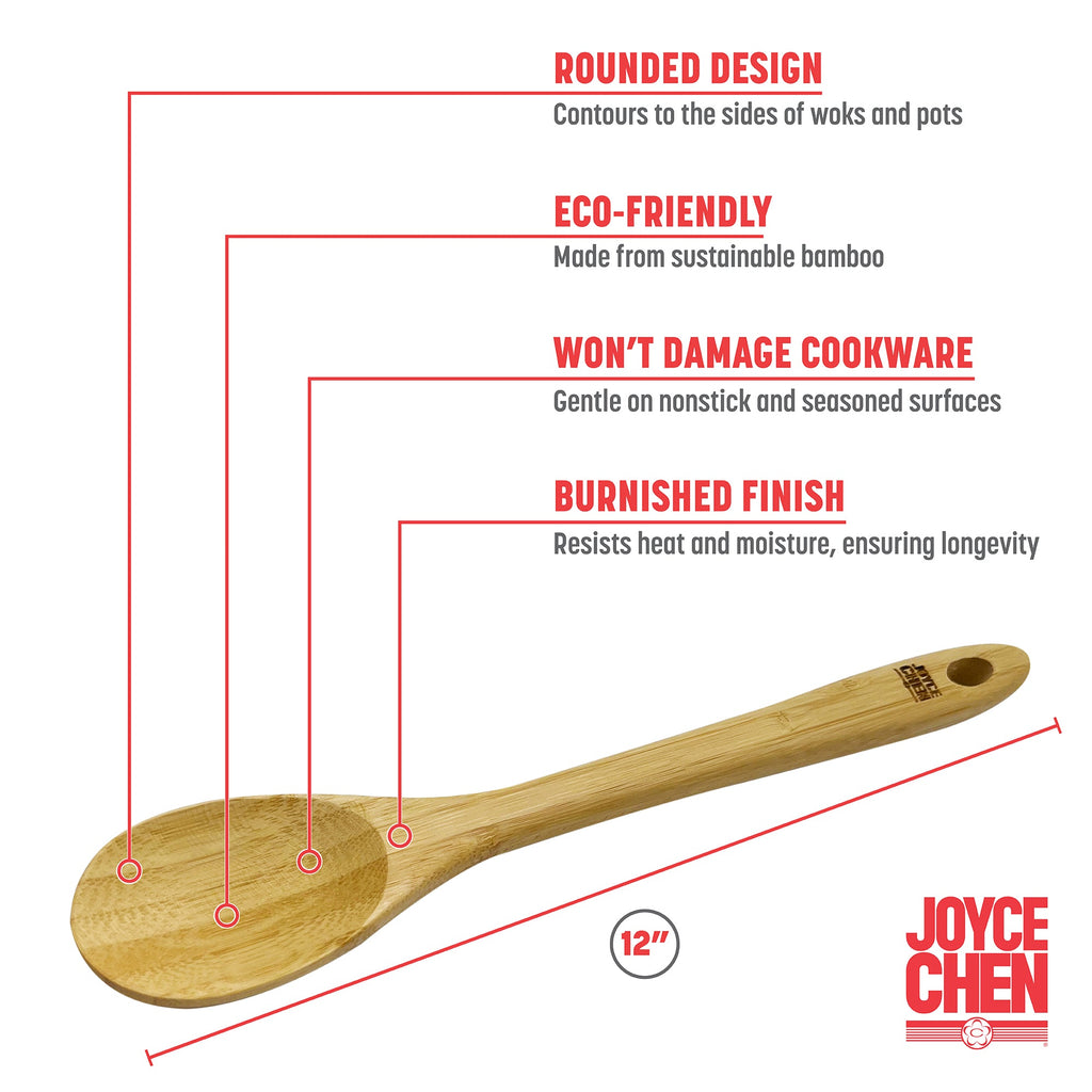 Burnished Bamboo Mixing Spoon, 12-Inch