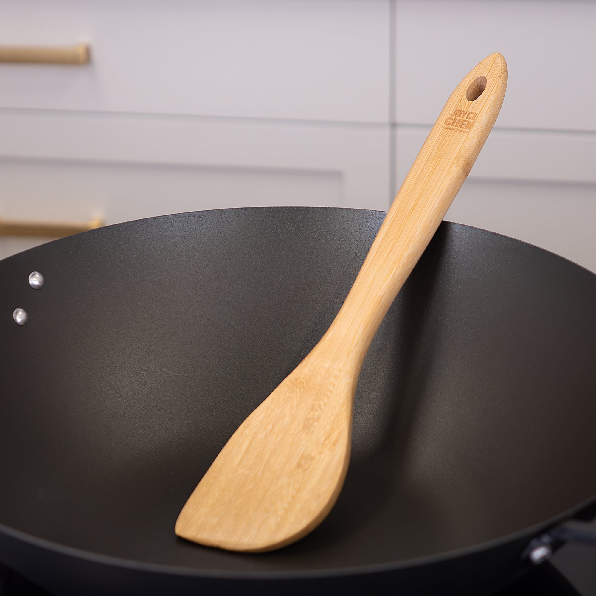 Burnished Bamboo Wok Spatula, 13-Inch