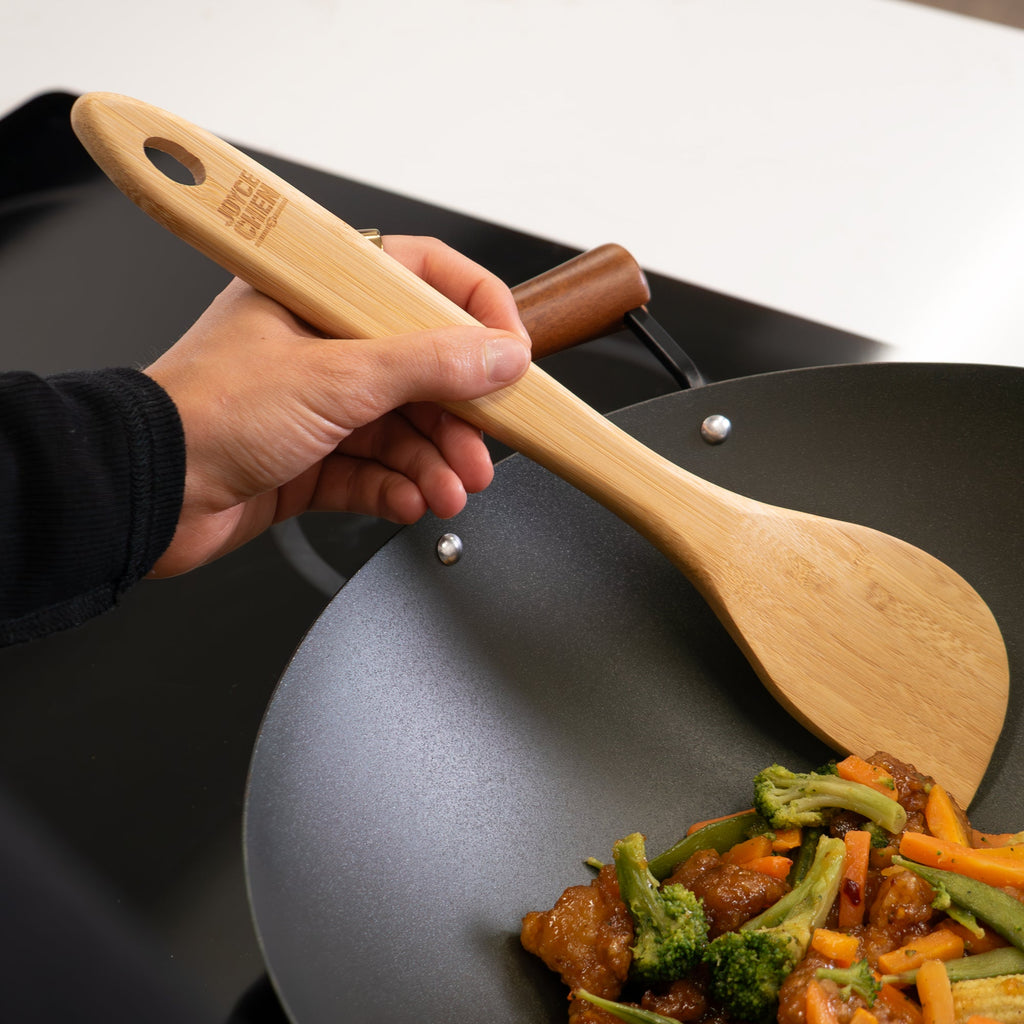 Burnished Bamboo Wok Spatula, 13-Inch