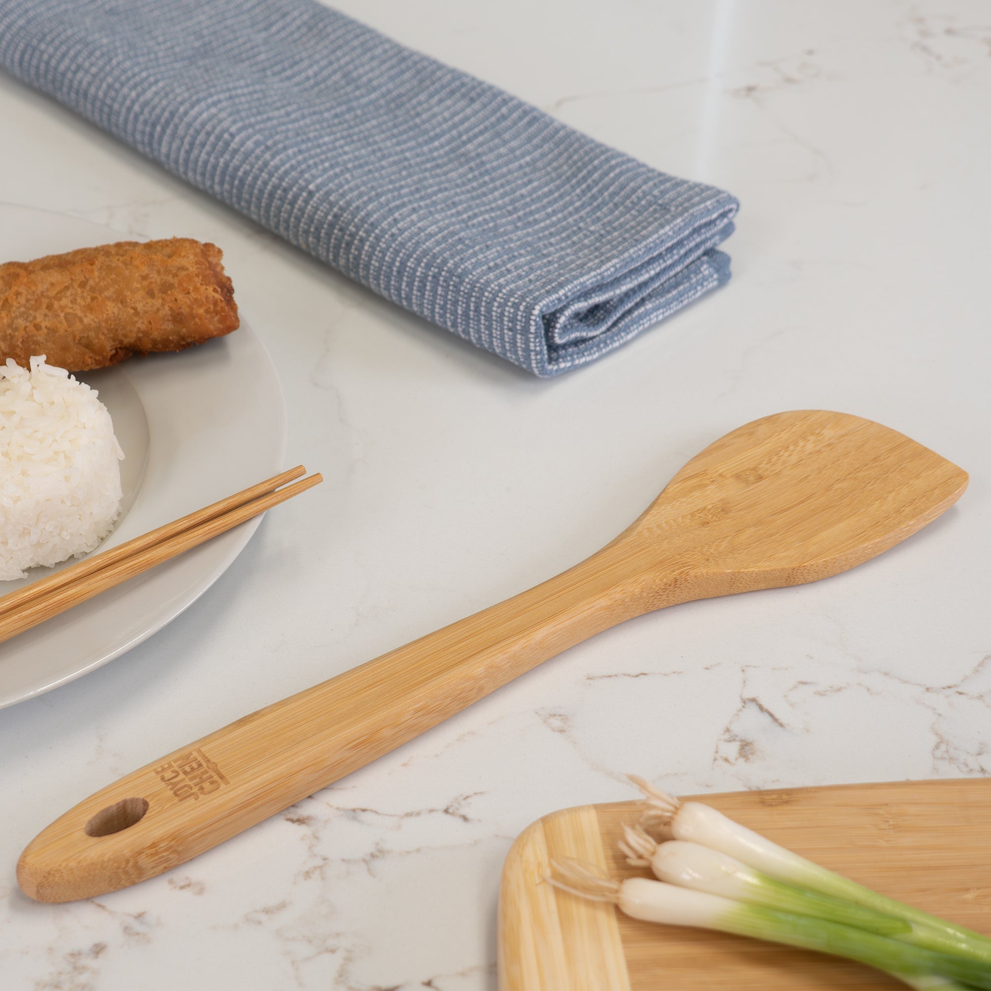 Burnished Bamboo Wok Spatula, 13-Inch