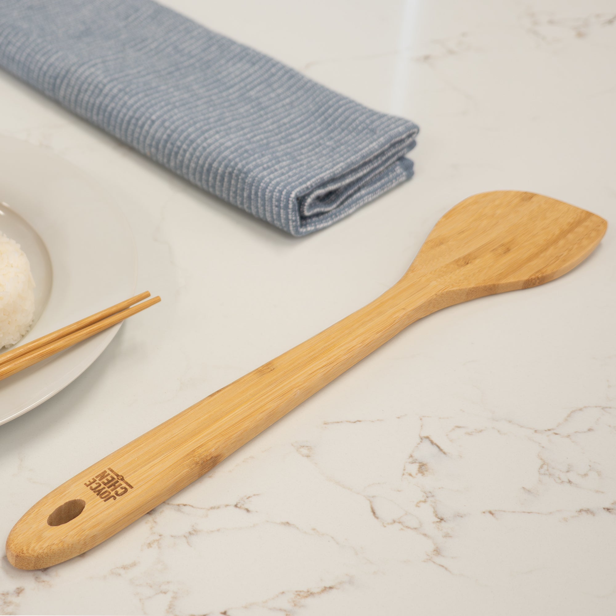 Burnished Bamboo Wok Spatula, 15-Inch