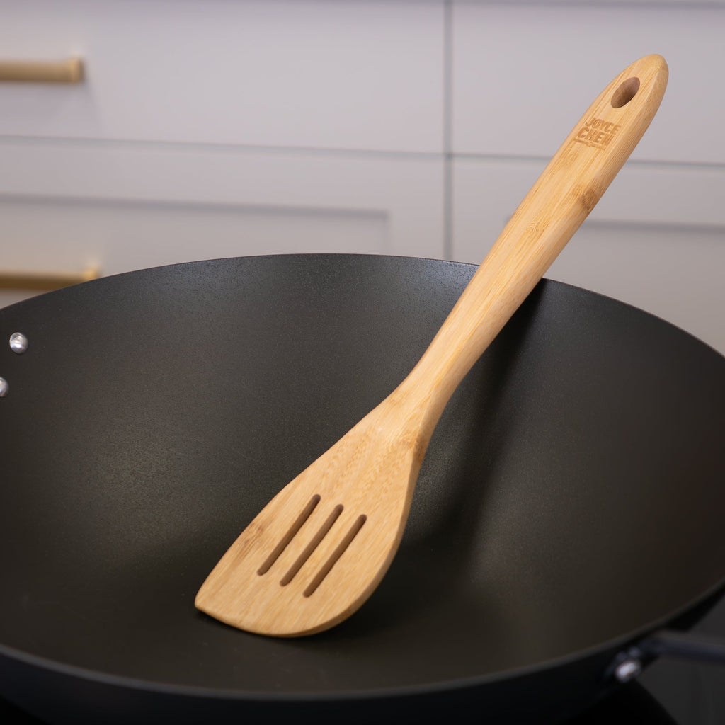 Burnished Bamboo Slotted Spatula, 13-Inch