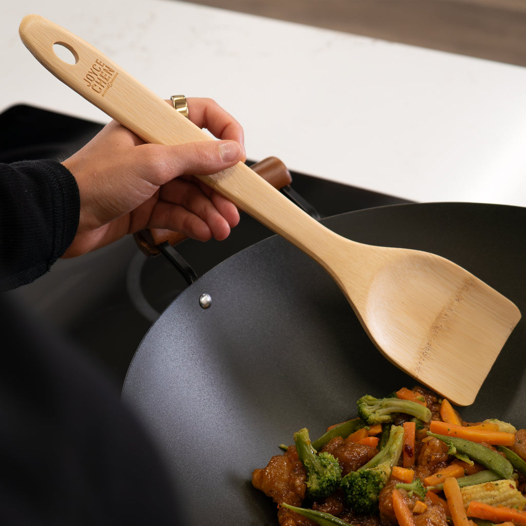 Burnished Bamboo Stir Fry Spatula, 14-Inch