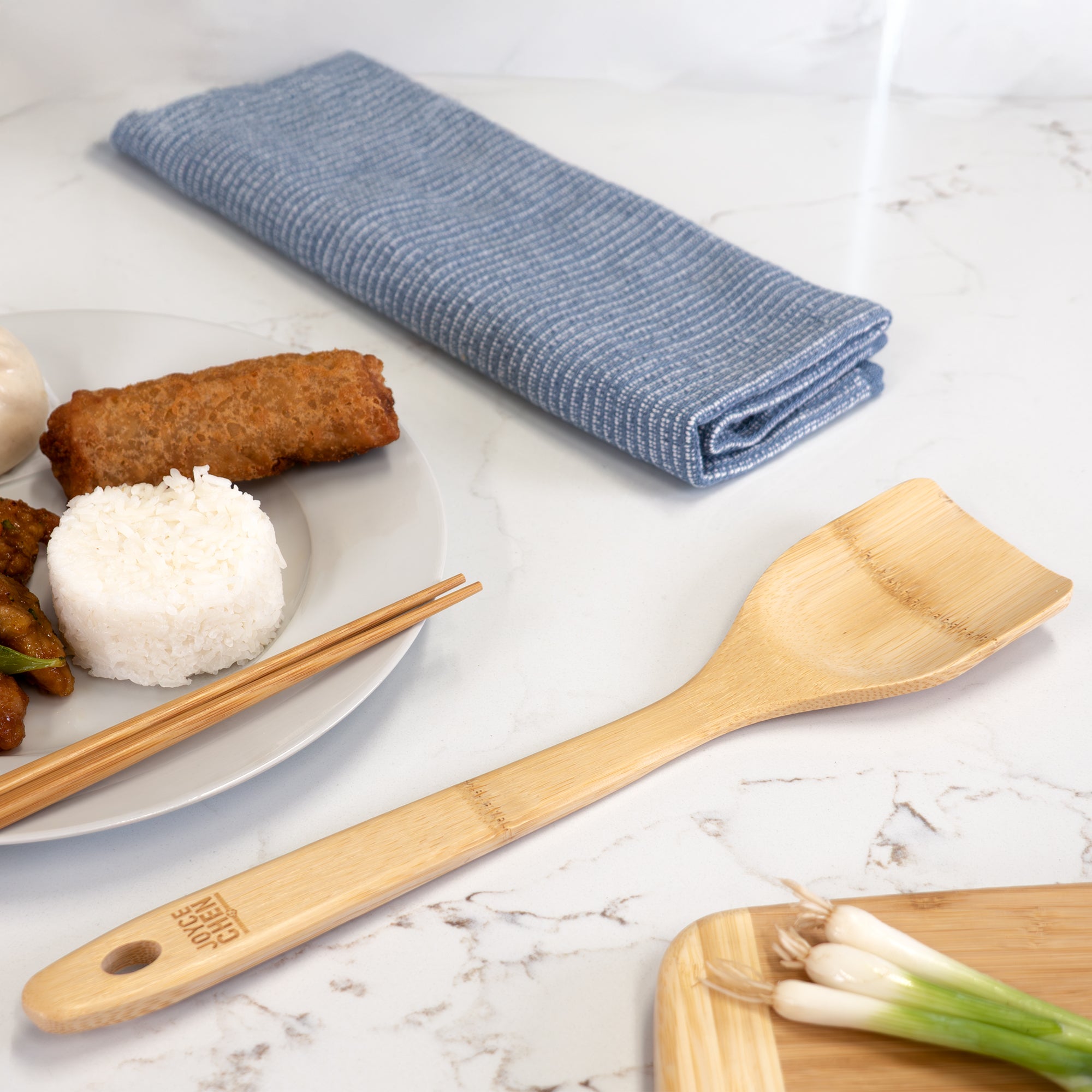 Burnished Bamboo Stir Fry Spatula, 14-Inch