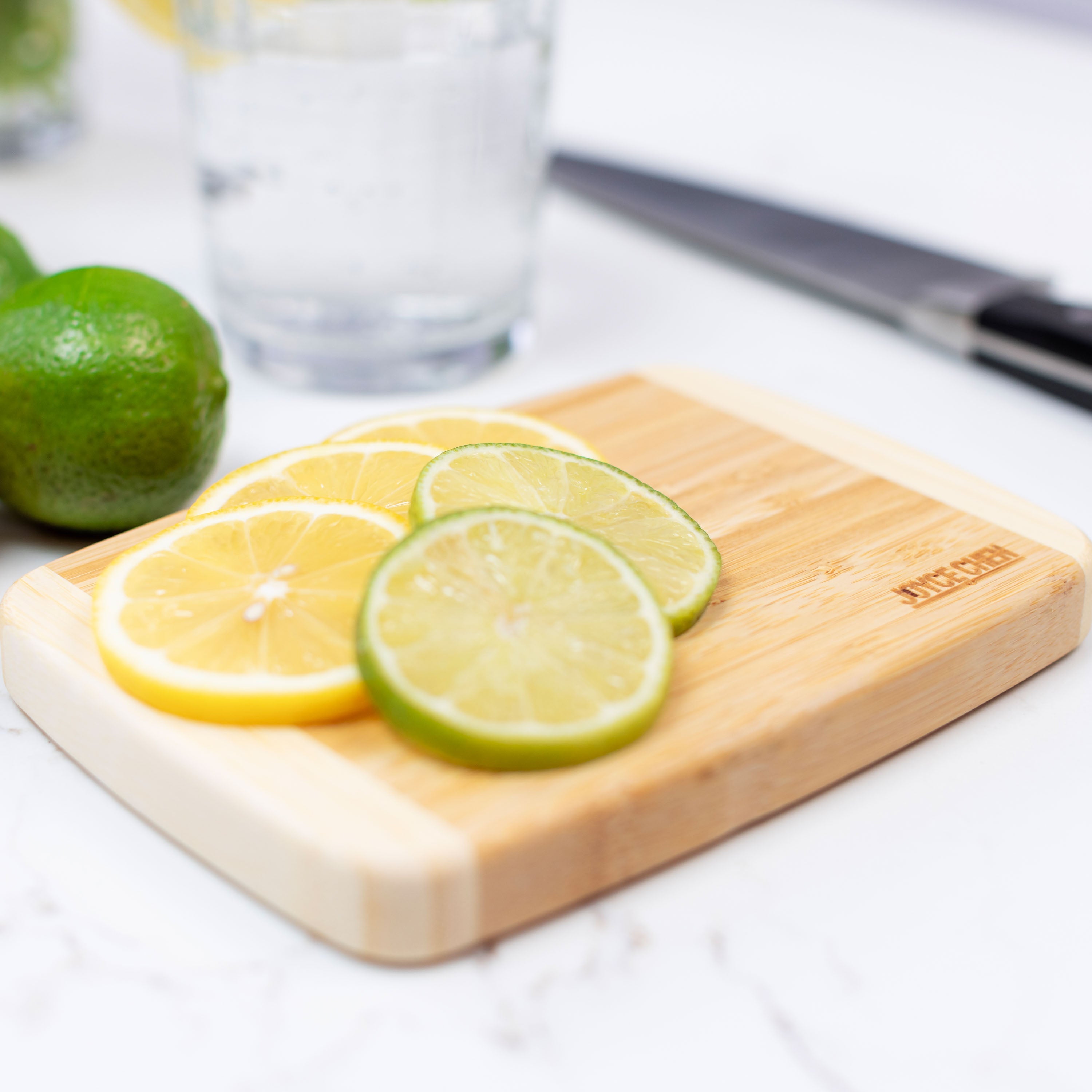 Compact Burnished Bamboo Cutting Board, 5x7 Inches