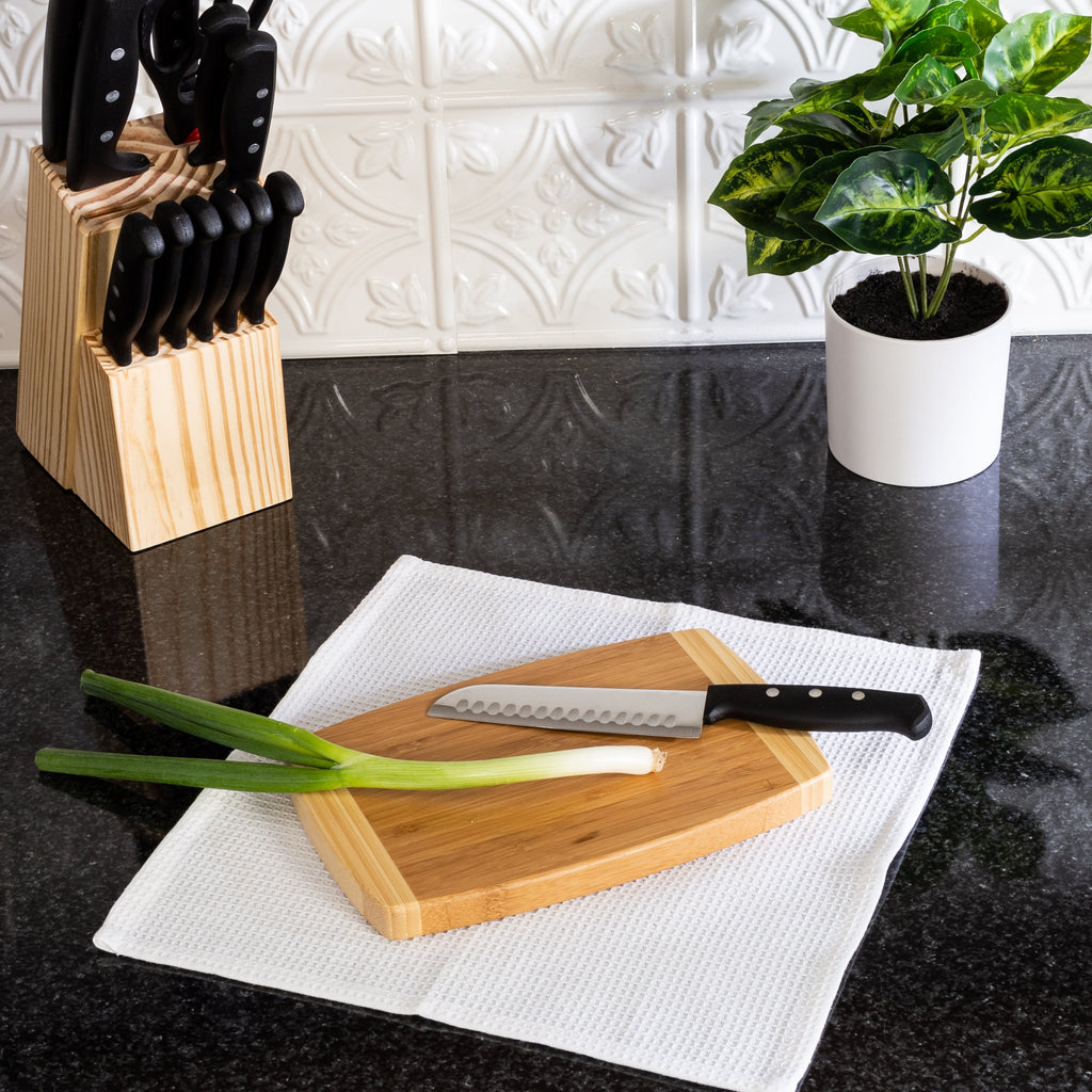 Small Burnished Bamboo Cutting Board, 6x9 Inches