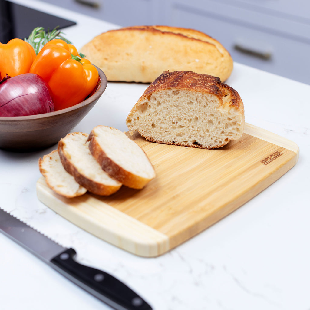 Large Burnished Bamboo Cutting Board, 10x15-Inch