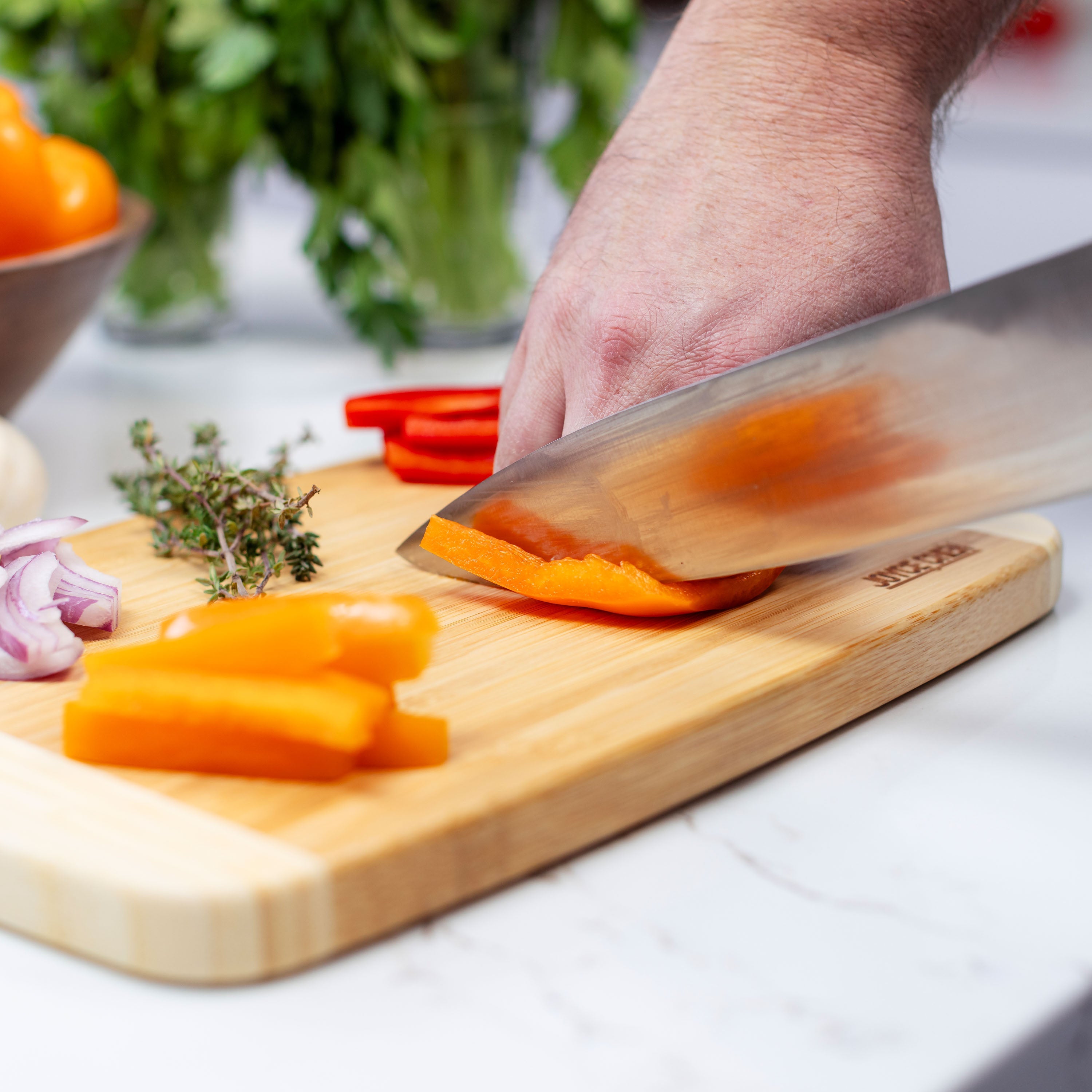 Burnished Bamboo Cutting Board Set, 3 pack