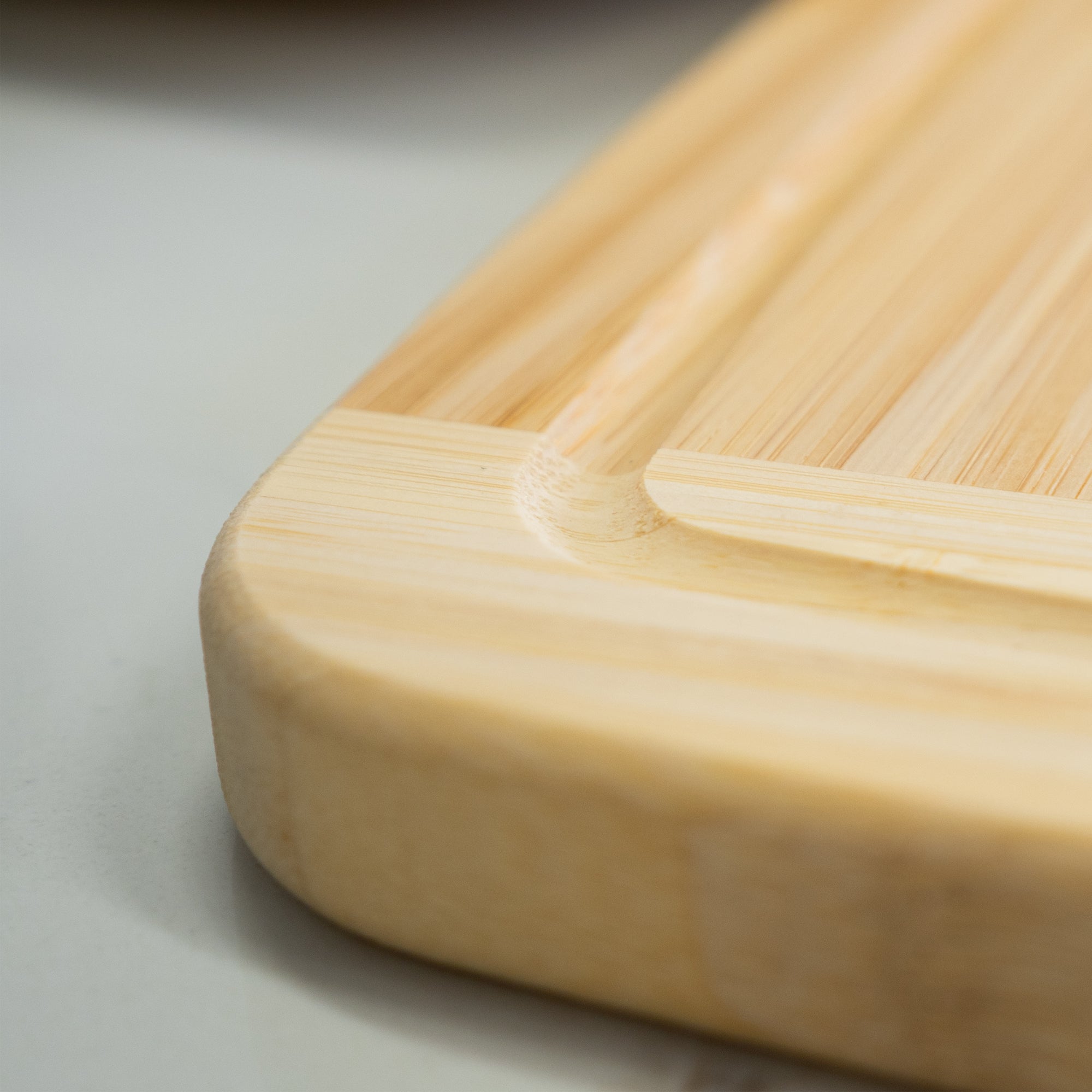 Large Burnished Bamboo Cutting Board, 10x15-Inch