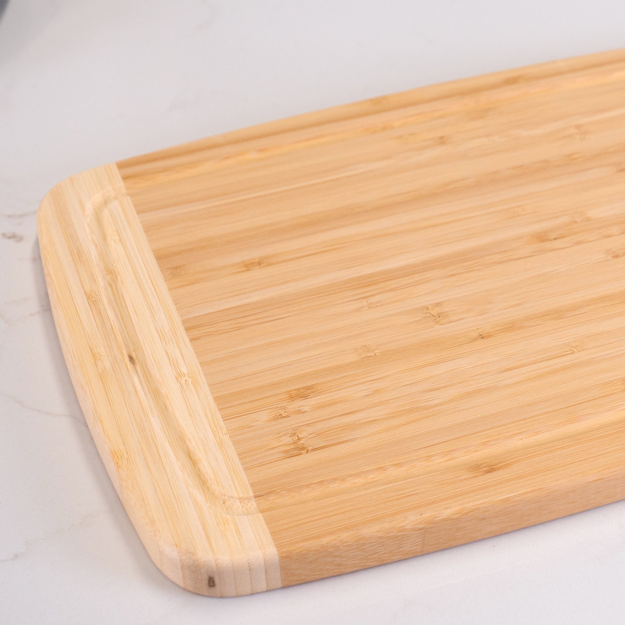 Large Burnished Bamboo Cutting Board, 10x15-Inch