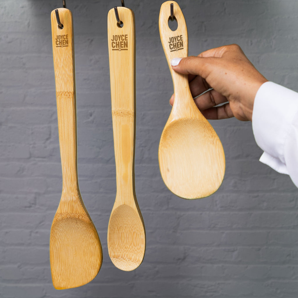 11 Piece Burnished Bamboo Utensil Set