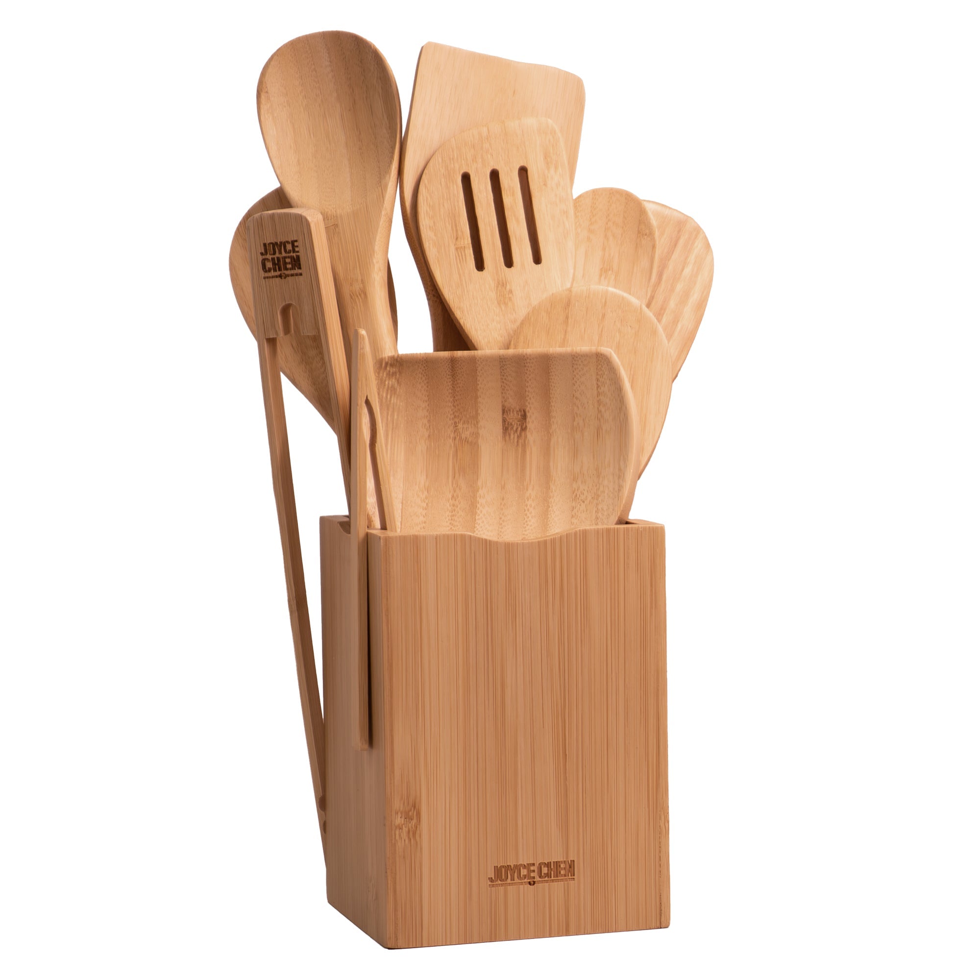 11 Piece Burnished Bamboo Utensil Set