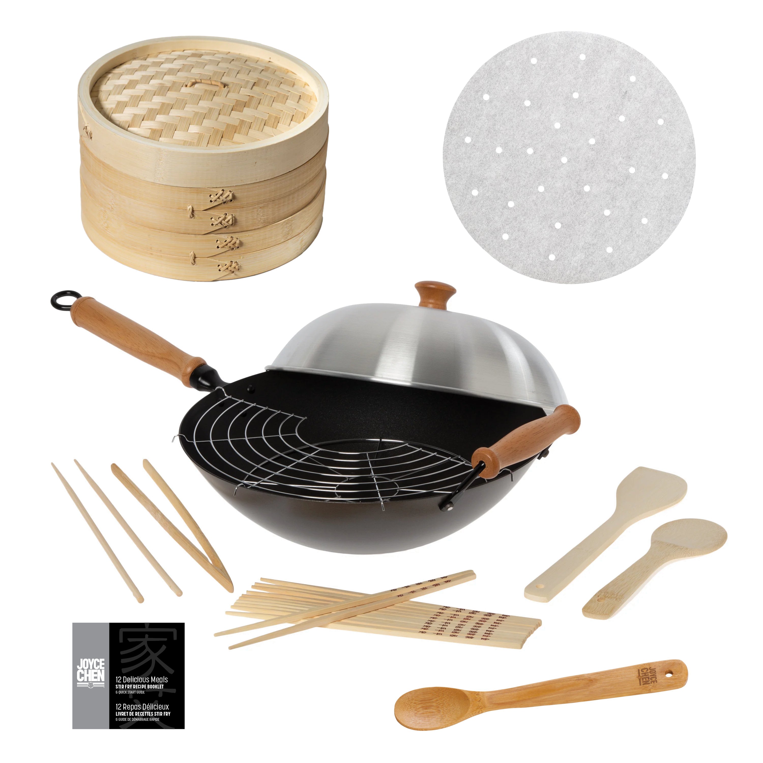 Professional Series Nonstick 14" Wok Bundle, 13 piece