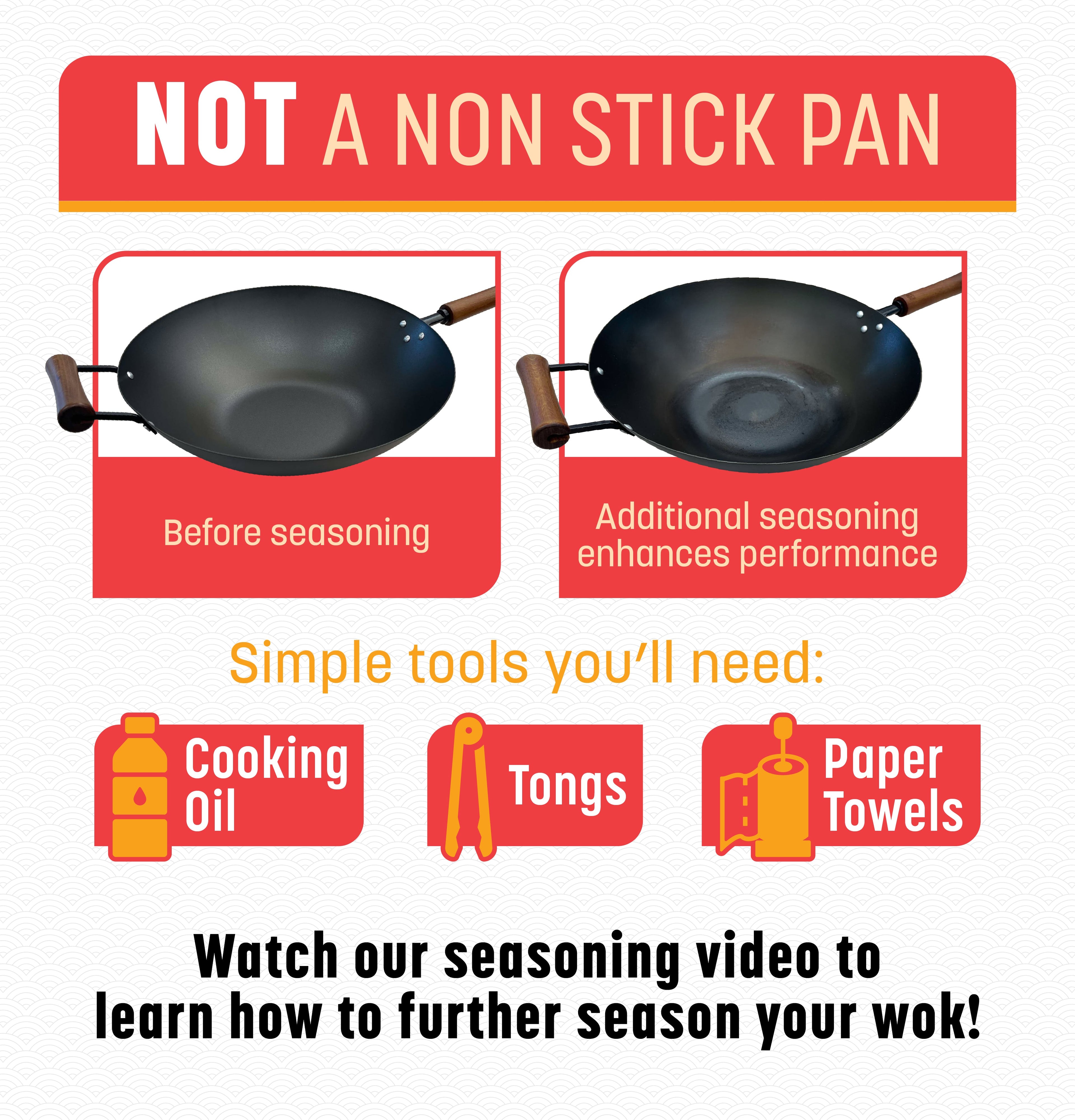 Classic Series 12-Inch Carbon Steel Preseasoned Stir Fry Pan