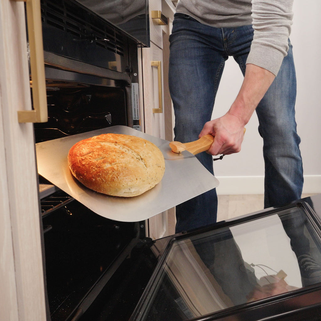 Old Stone Traditional Pizza Stone and Pizza Peel Bundle
