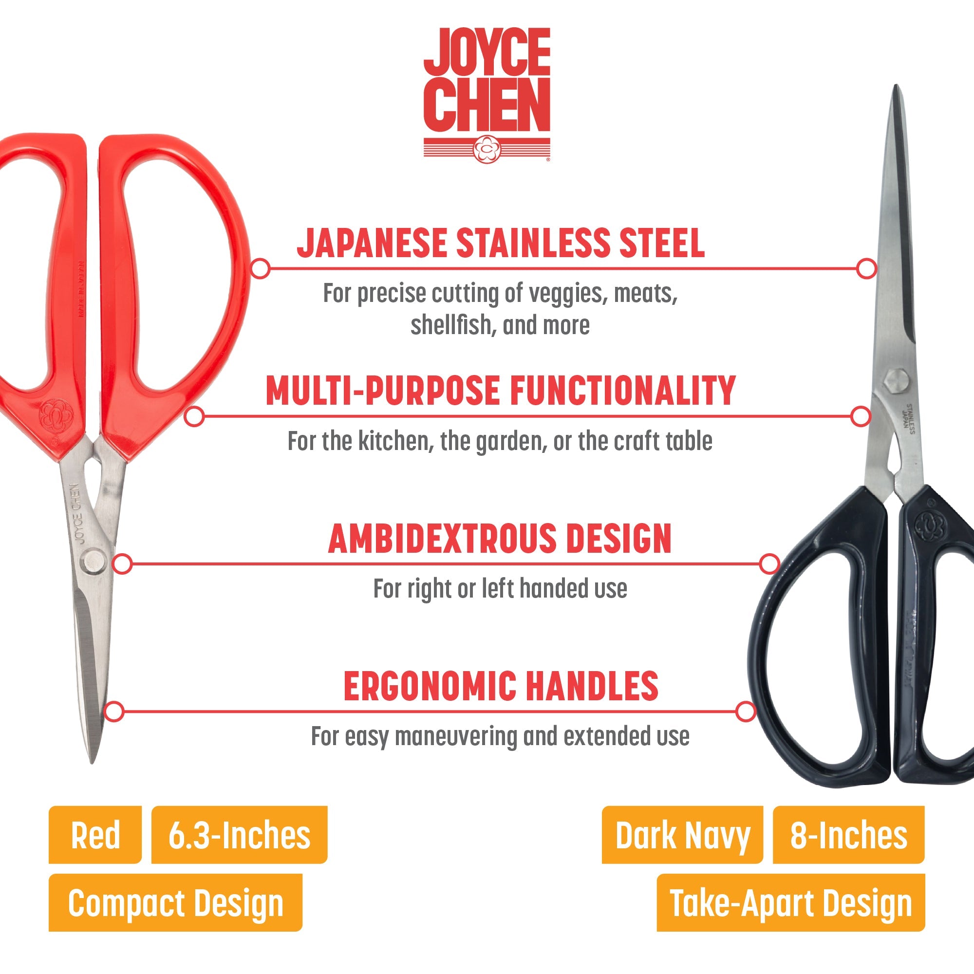 Unlimited Scissors 2-Pack, 8" Deluxe and 6" Original