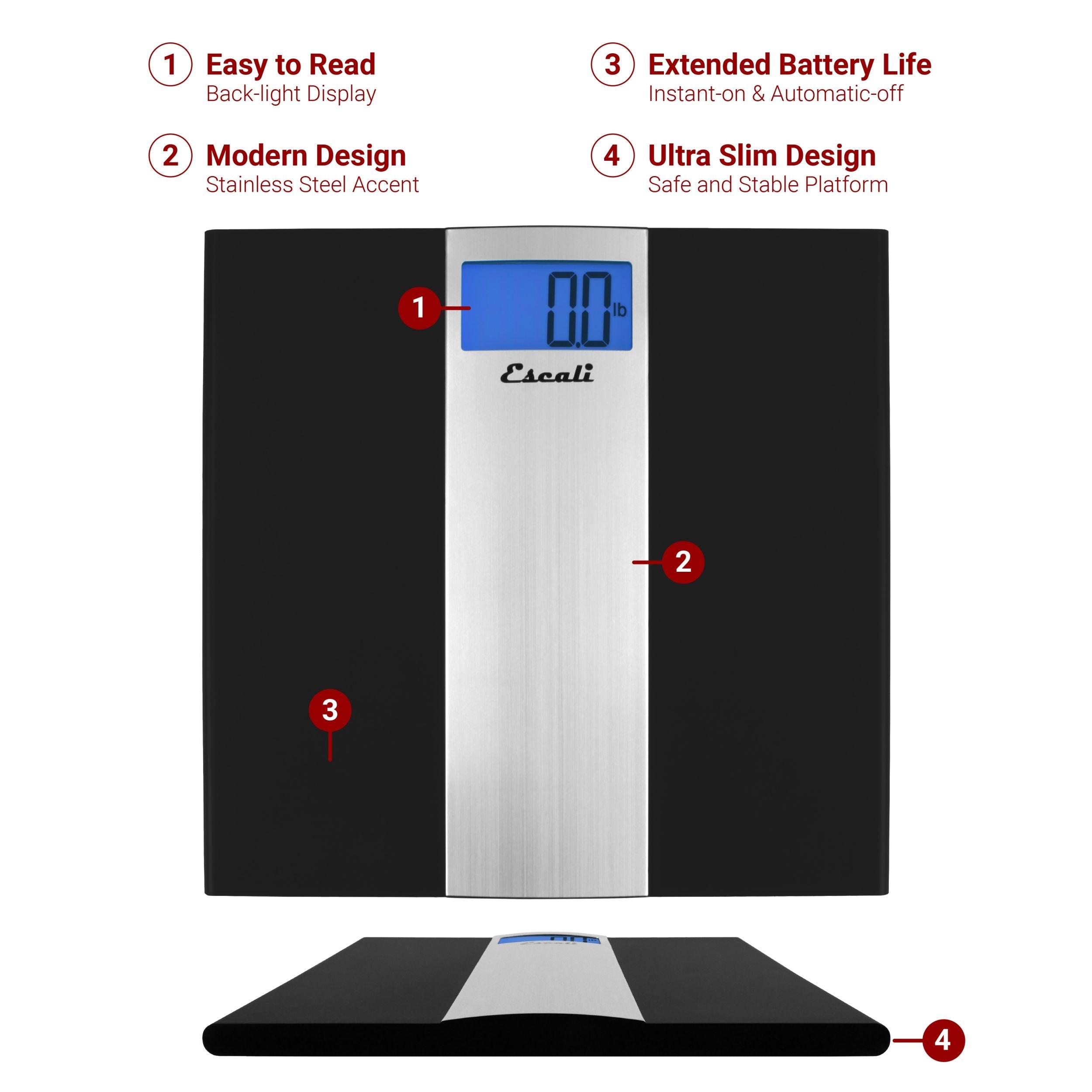 Ultra Slim Bathroom Scale