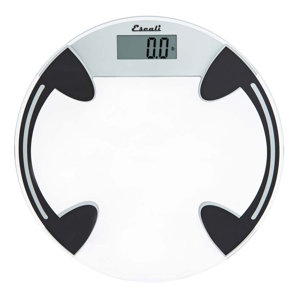 Clear Glass Bathroom Scale - Round