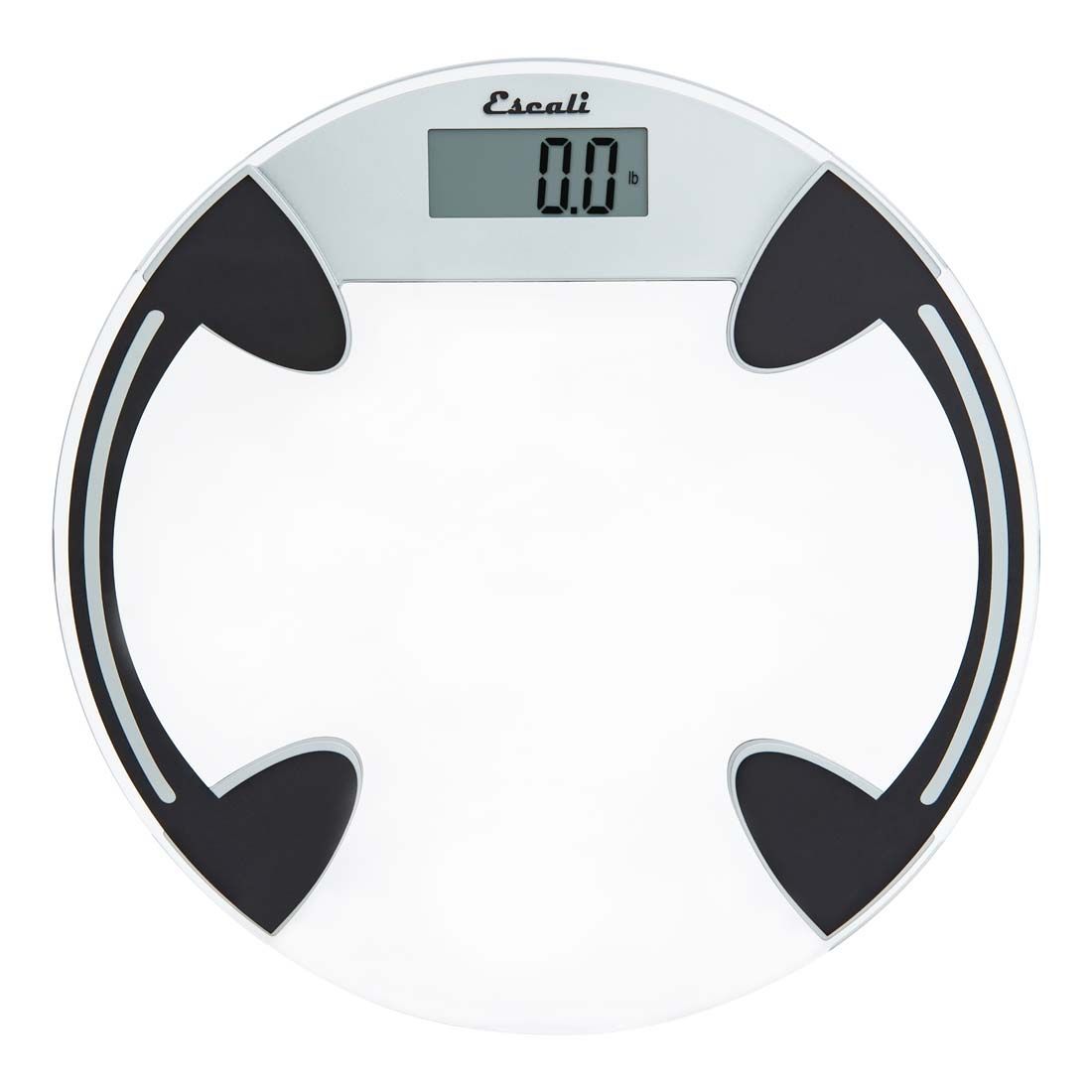 Clear Glass Bathroom Scale - Round