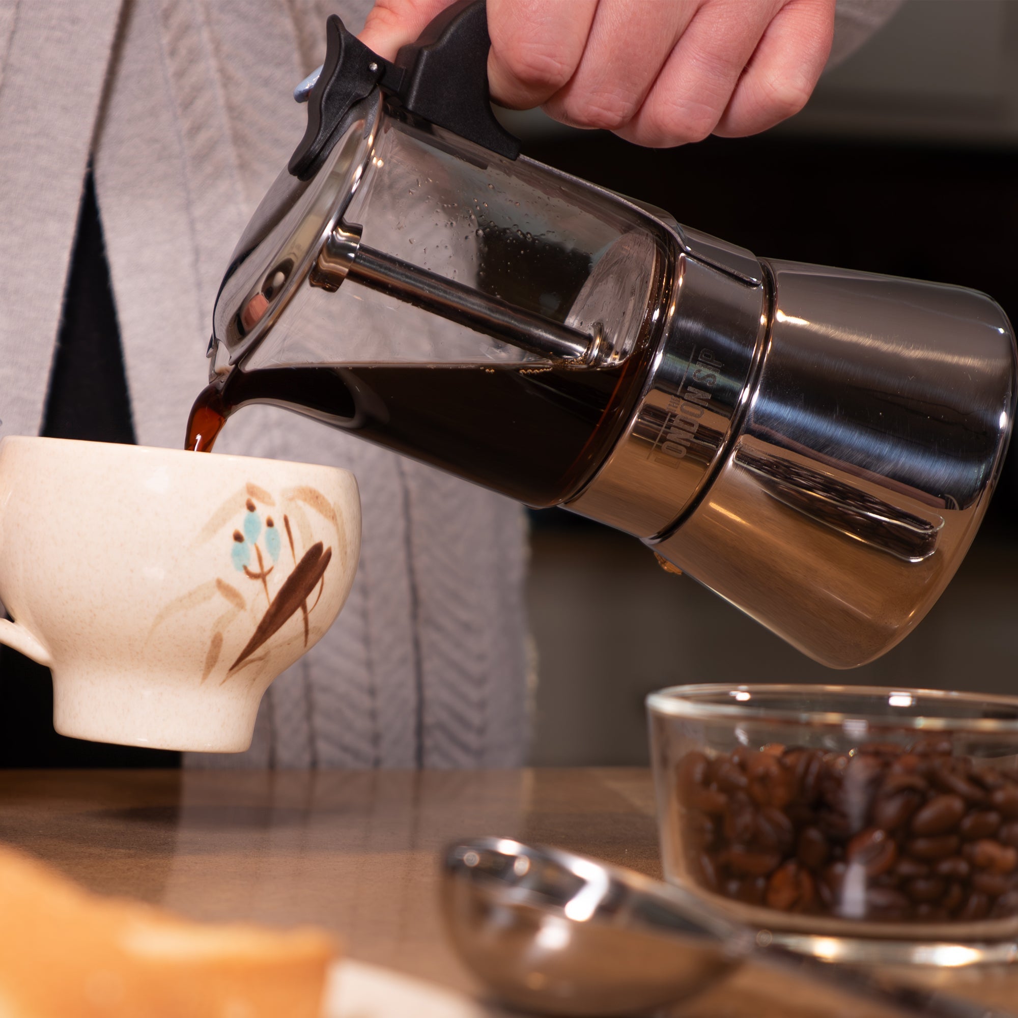 Glass Stovetop Espresso Coffee Maker