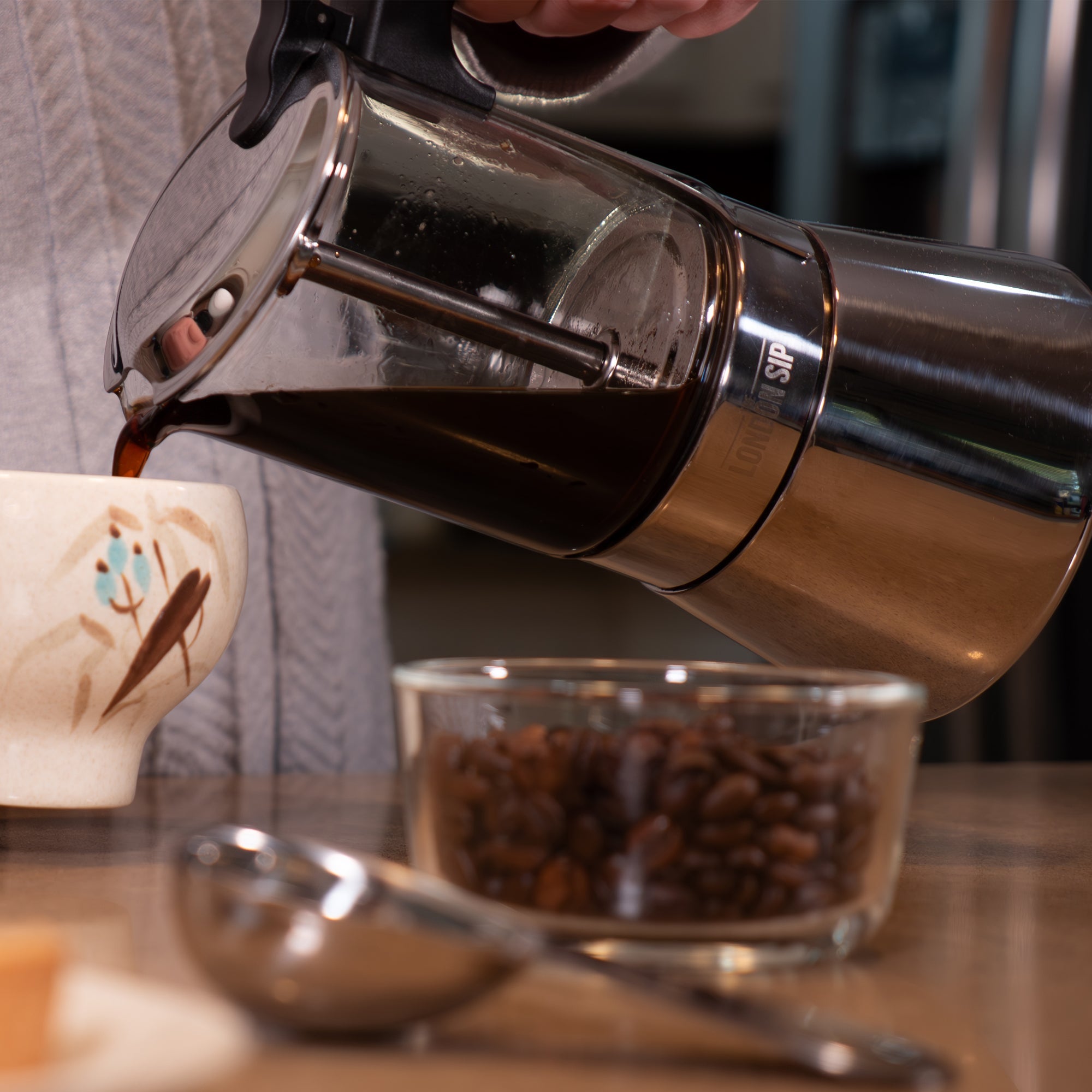 Glass Stovetop Espresso Coffee Maker