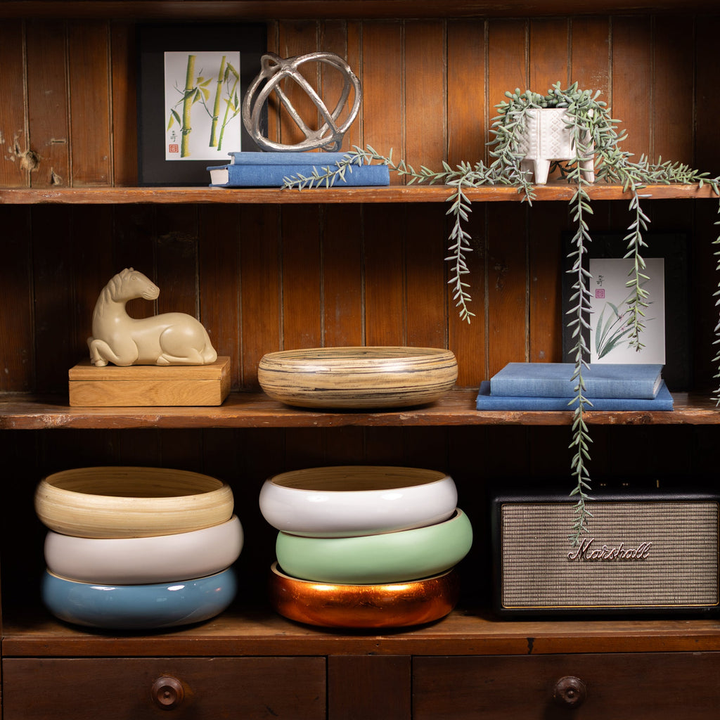 Lexa Bamboo Fruit Bowl, 12 Inch