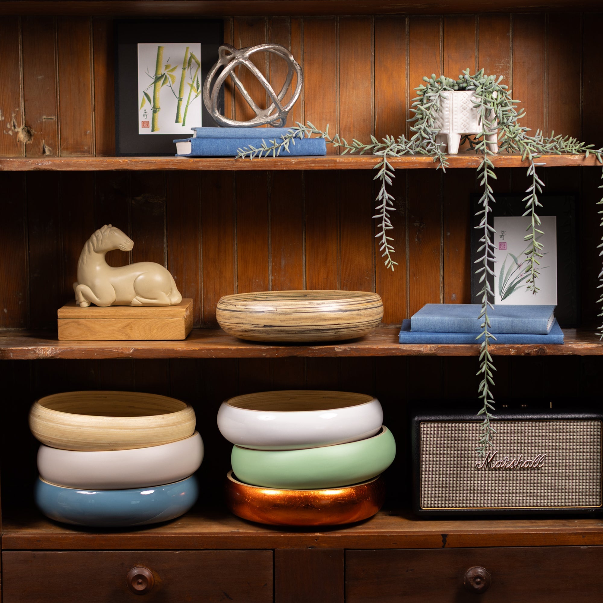 Lexa Bamboo Fruit Bowl, 12 Inch