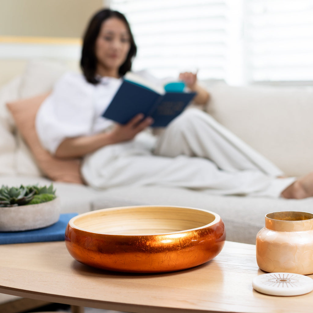 Lexa Bamboo Fruit Bowl, 12 Inch