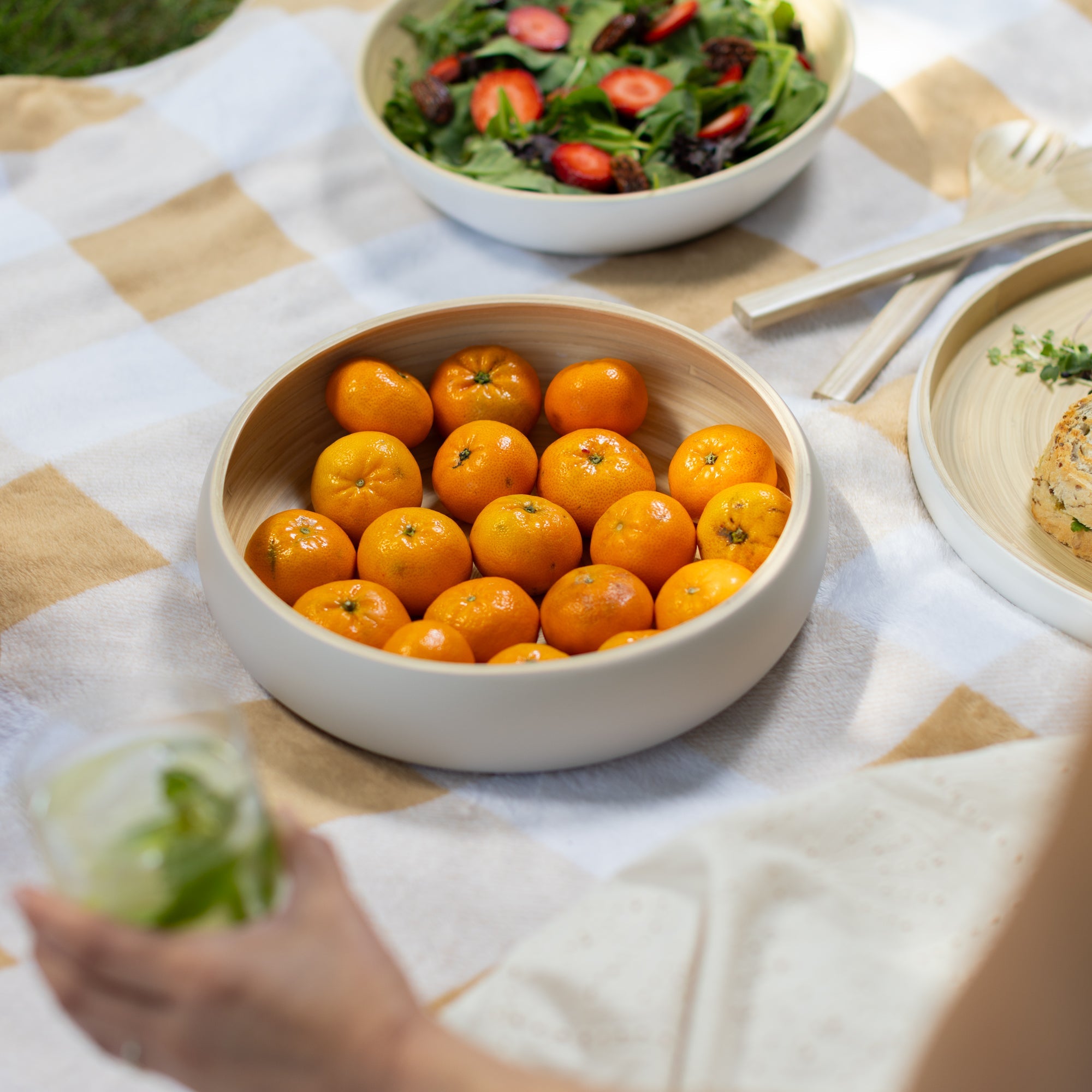 Lexa Bamboo Fruit Bowl, 12 Inch
